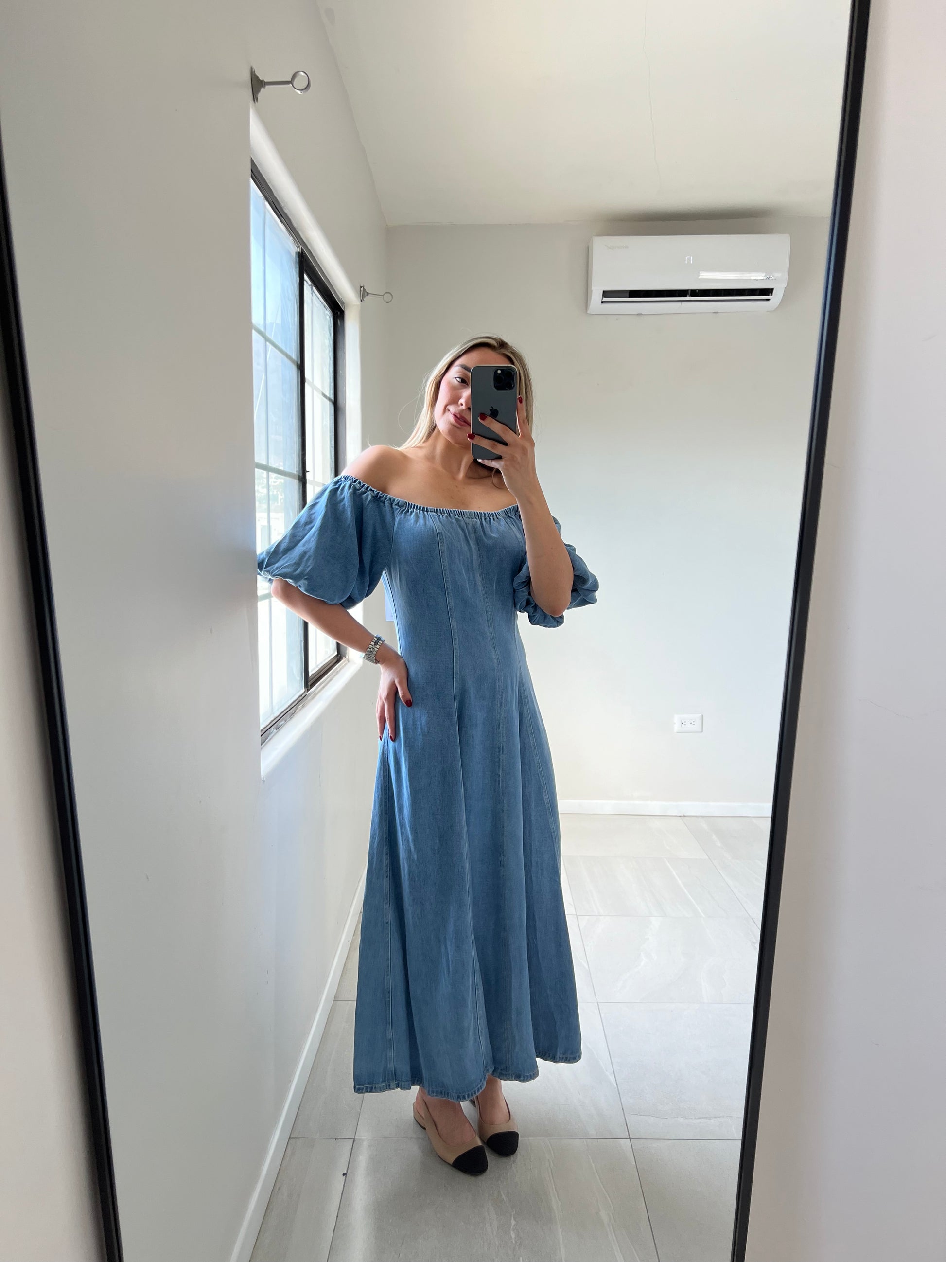 Light Blue Denim Dress