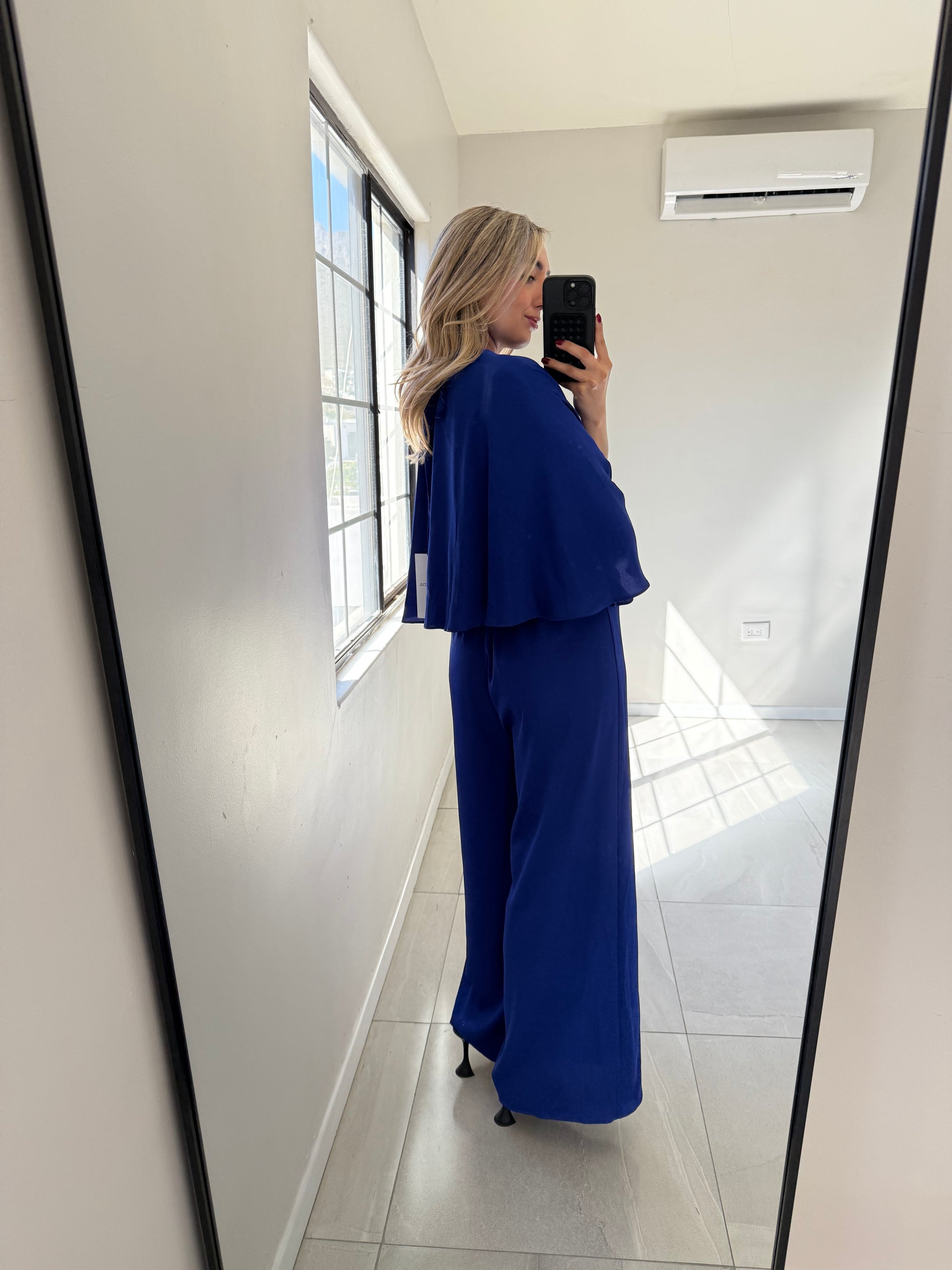 Silk Jumpsuit Azul