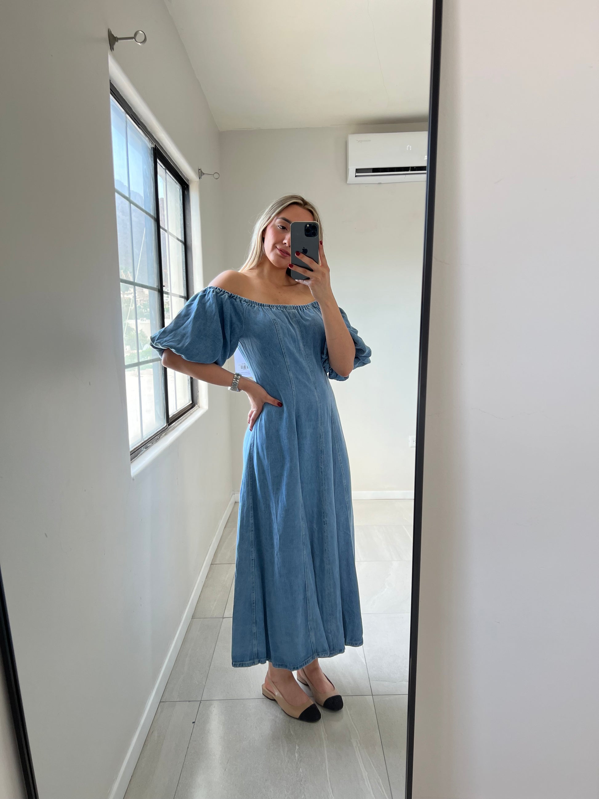 Light Blue Denim Dress