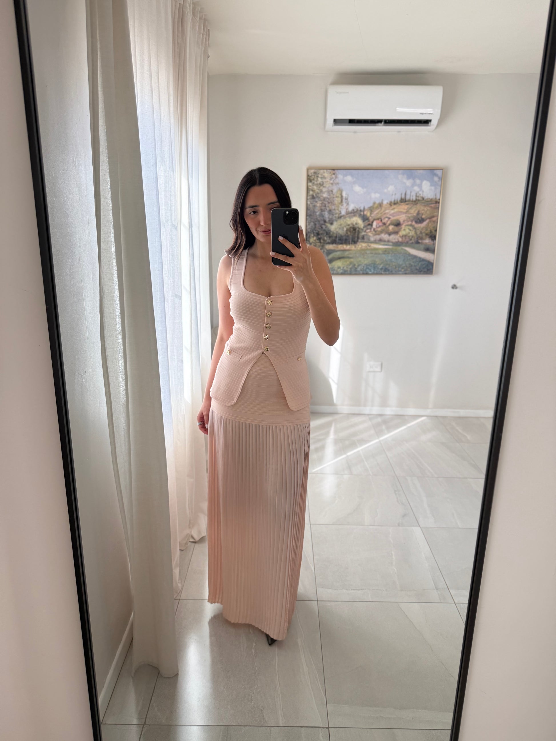 Blush Midi Skirt Set