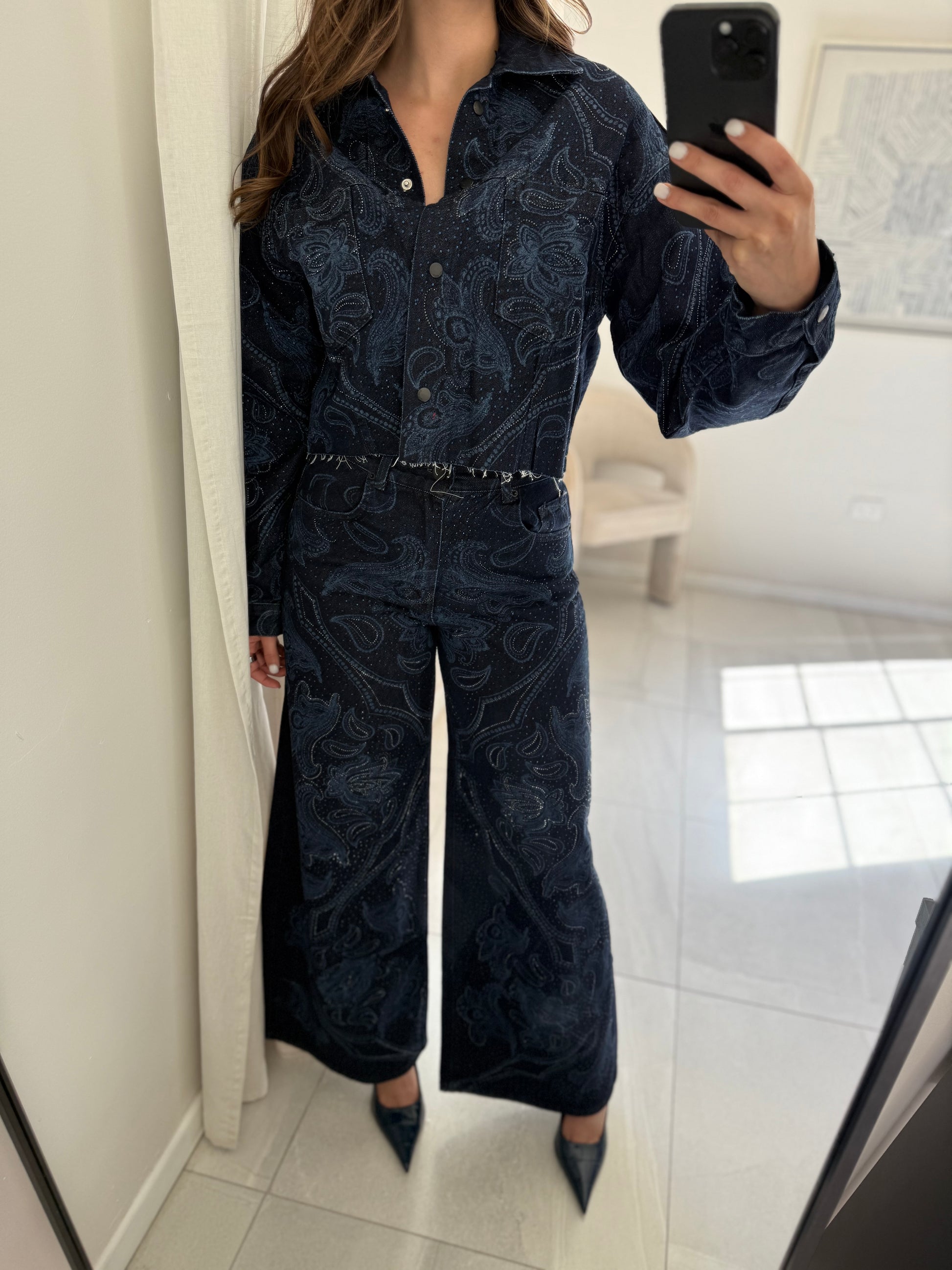 Paisley Denim Jacket