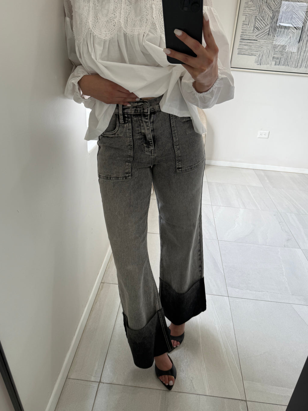 Pantalón Barrel Dark Stone