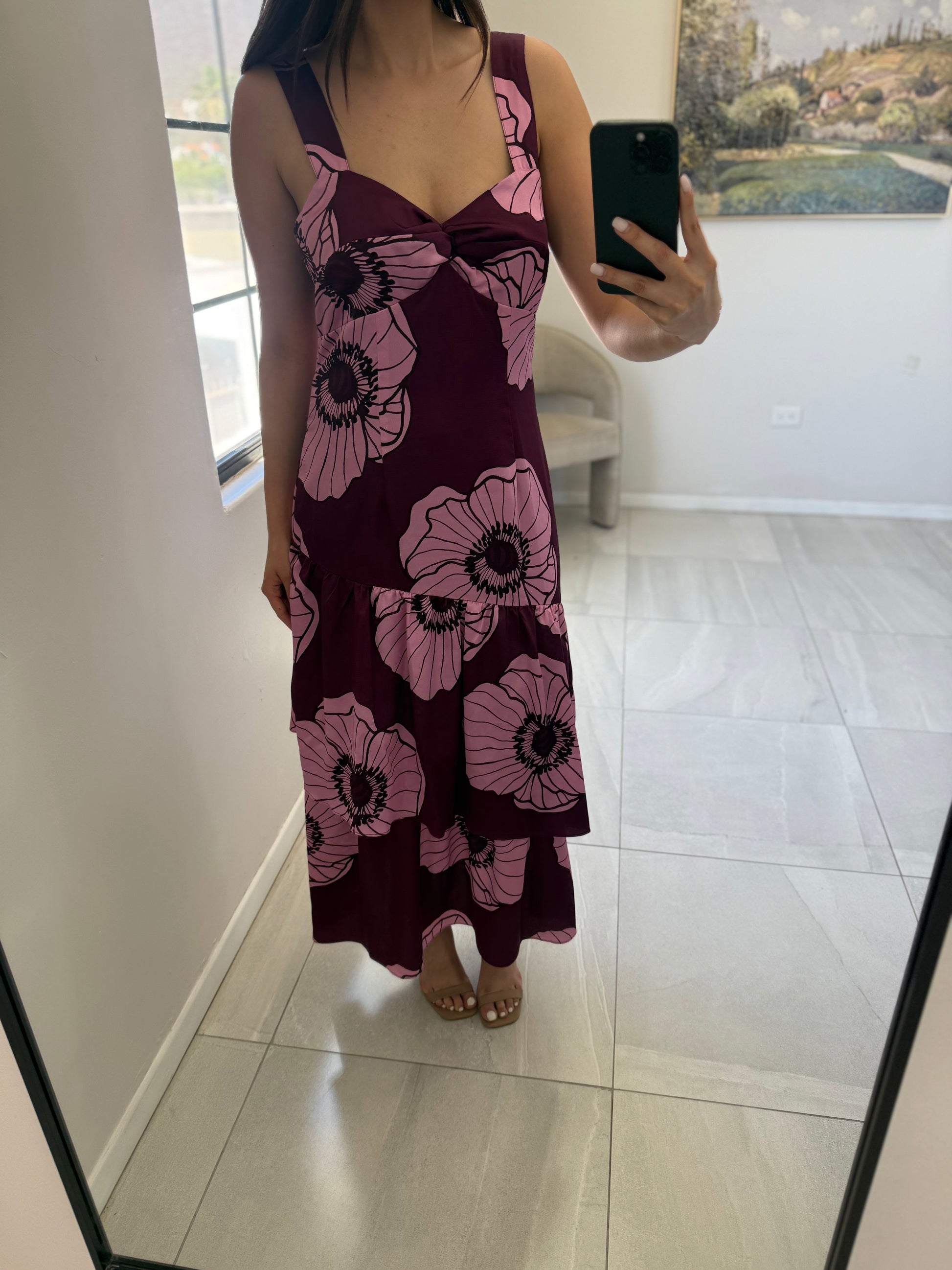 Adelyn Midi Purple Dress