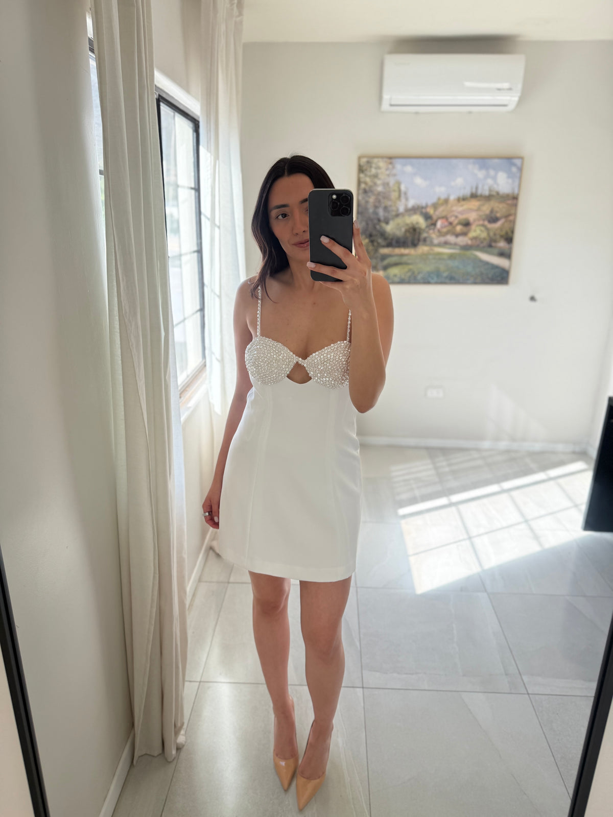 Gianni Bini White Mini Dress
