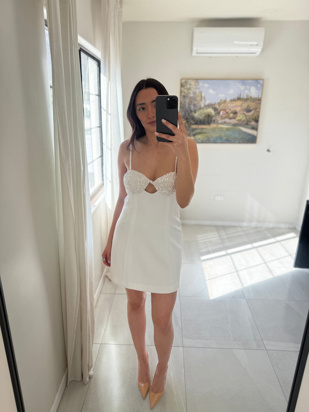 Gianni Bini White Mini Dress