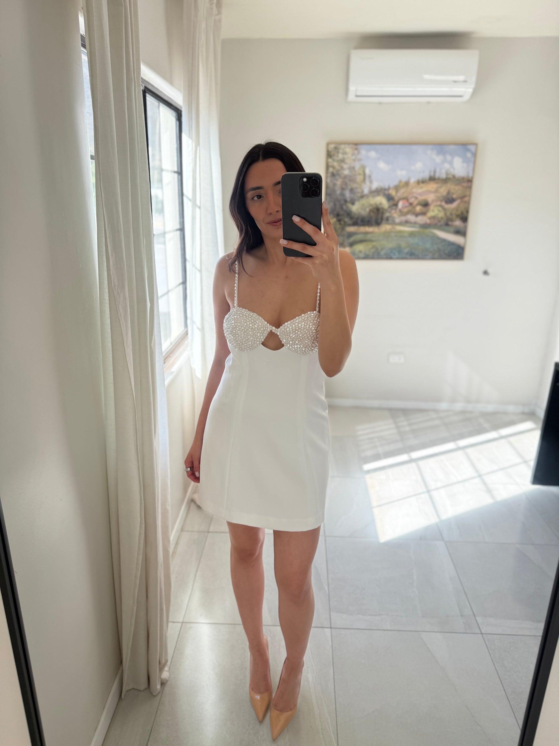 Gianni Bini White Mini Dress