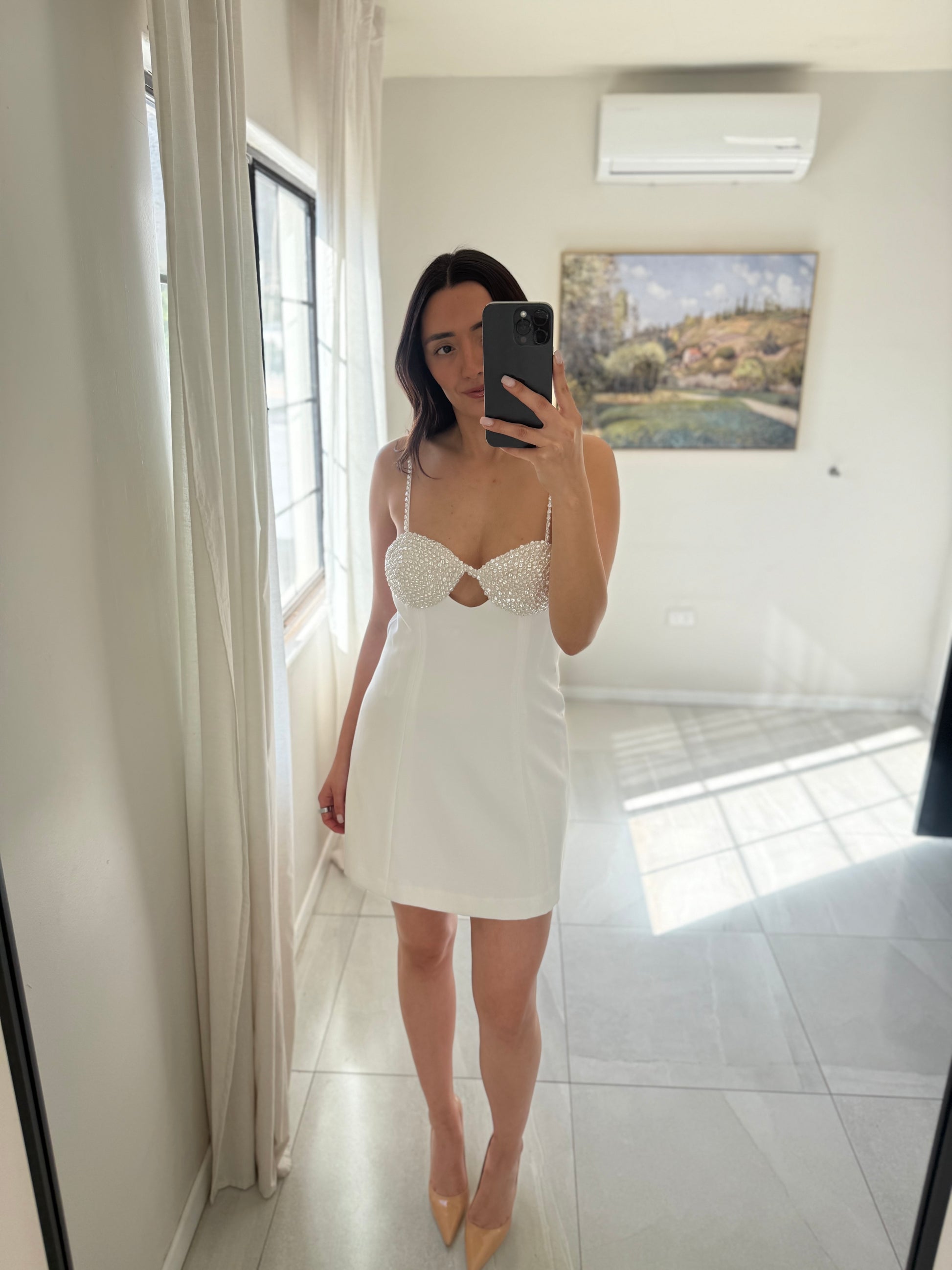 Gianni Bini White Mini Dress