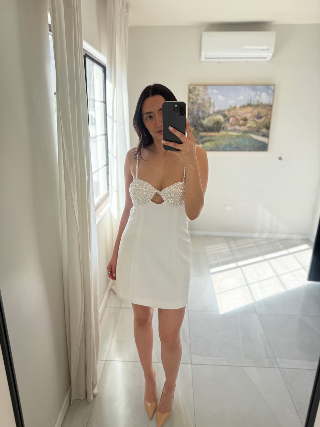 Gianni Bini White Mini Dress