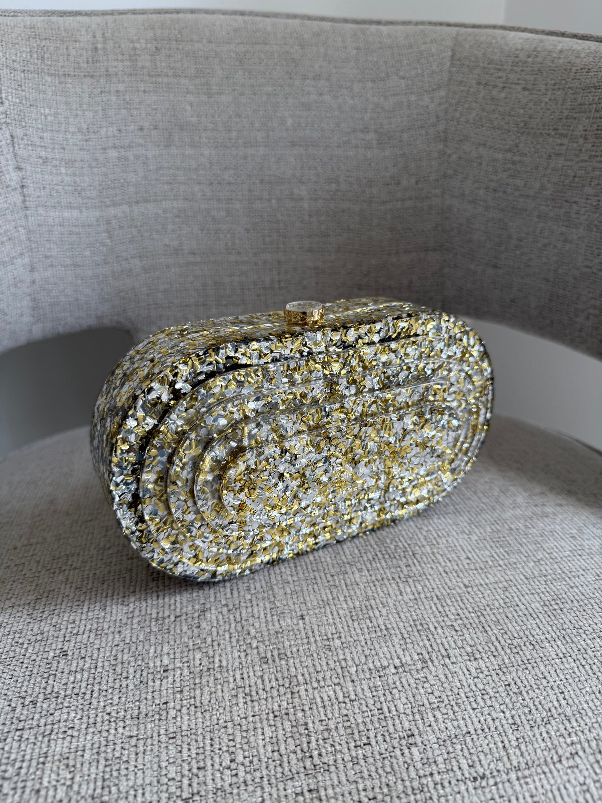Chiara Clutch Gold