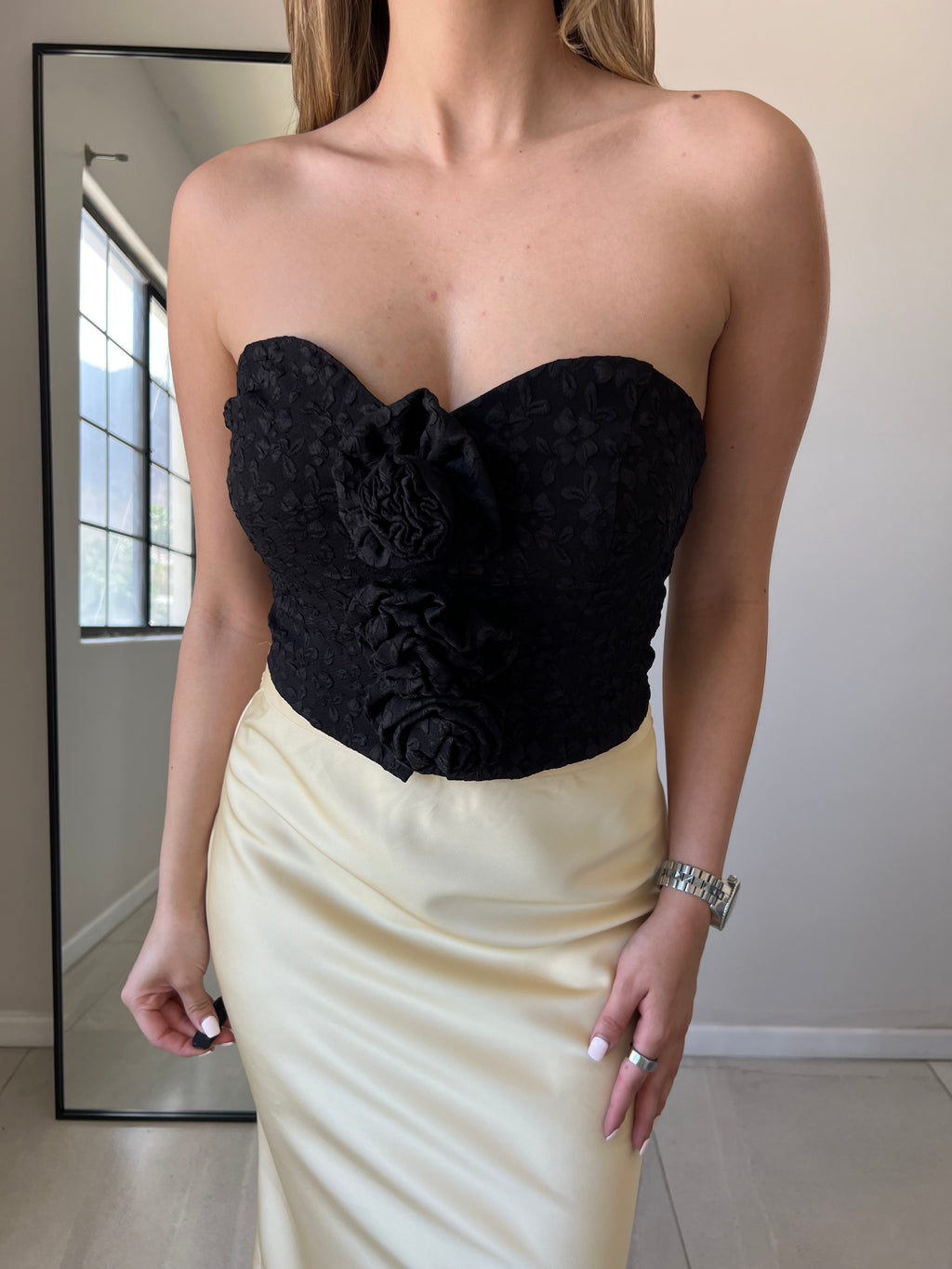 Top Strapless Negro