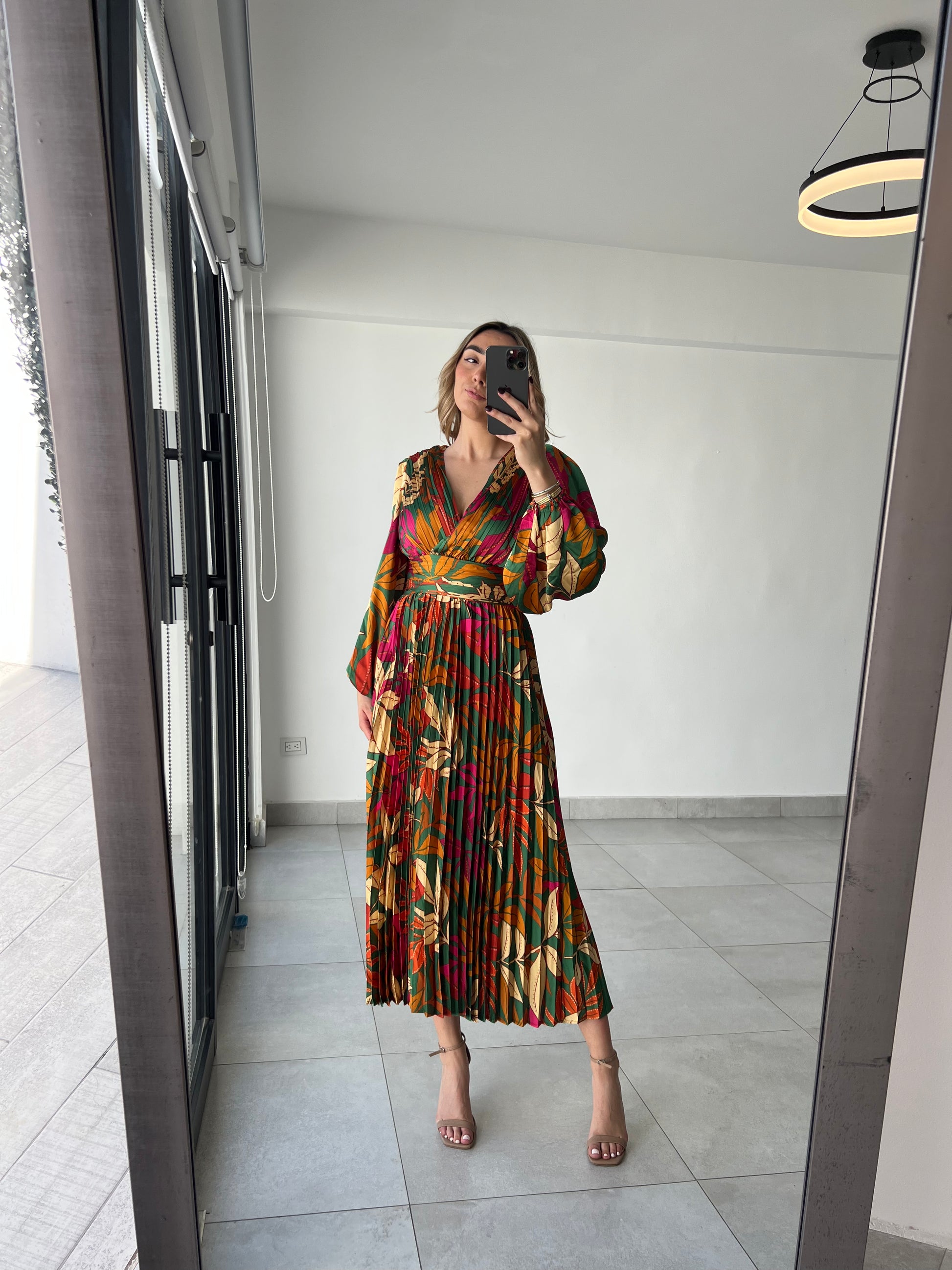 Vestido Floral Verde