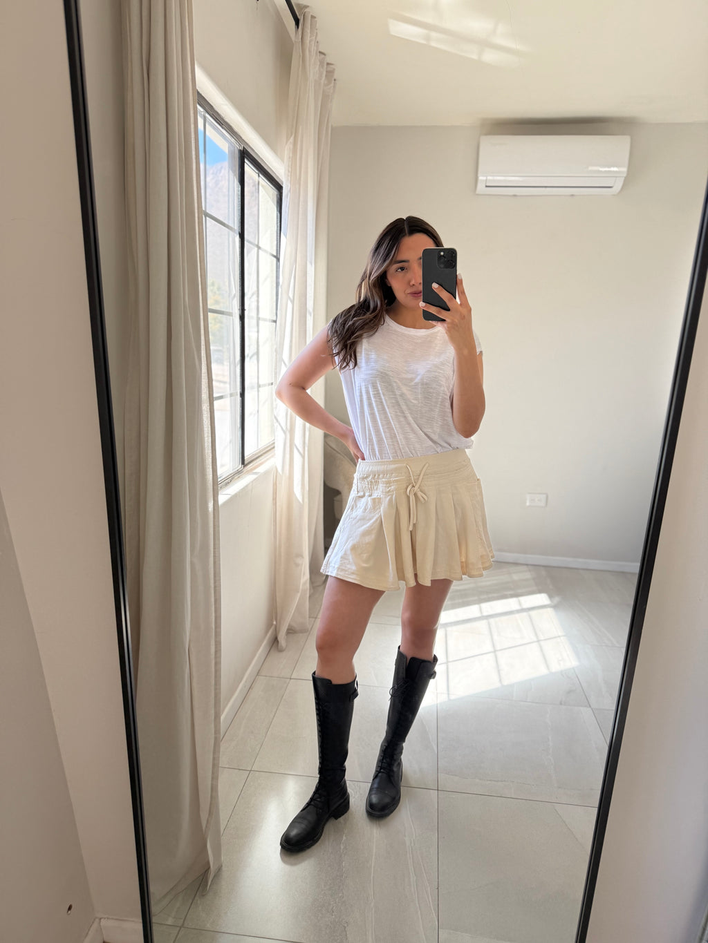 Ecru Mini Dress