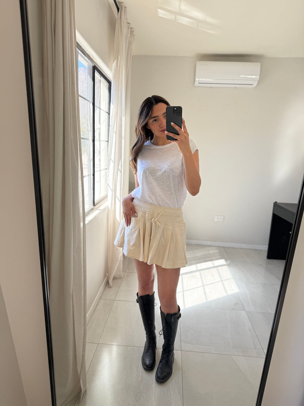 Ecru Mini Dress