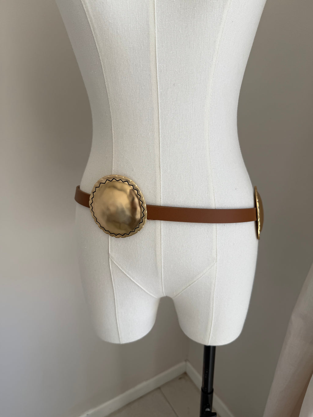 Gold Brown Western Belt