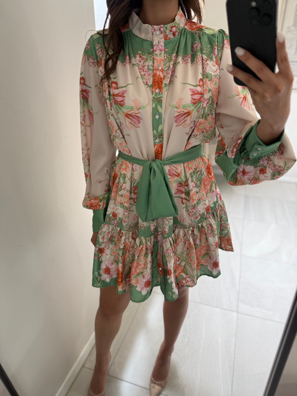 Vestido Camisero Tan Sage