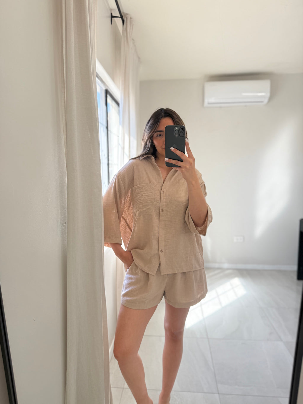 Woven Set Beige