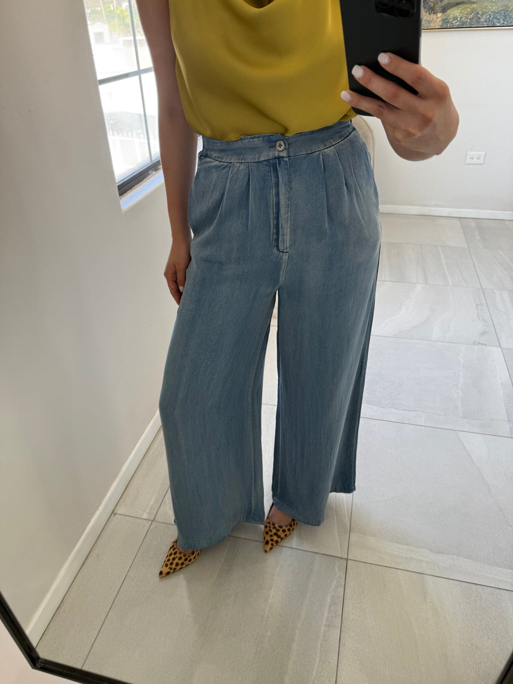 Denim Wide leg Pants