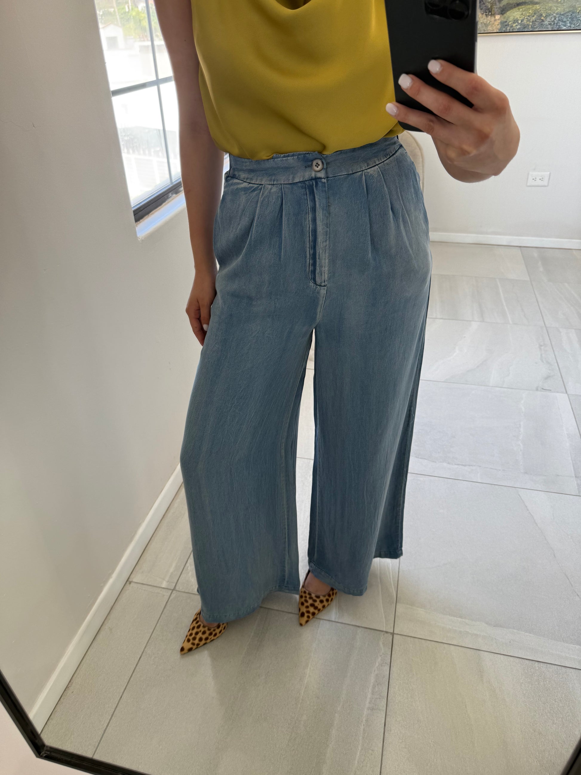 Denim Wide leg Pants
