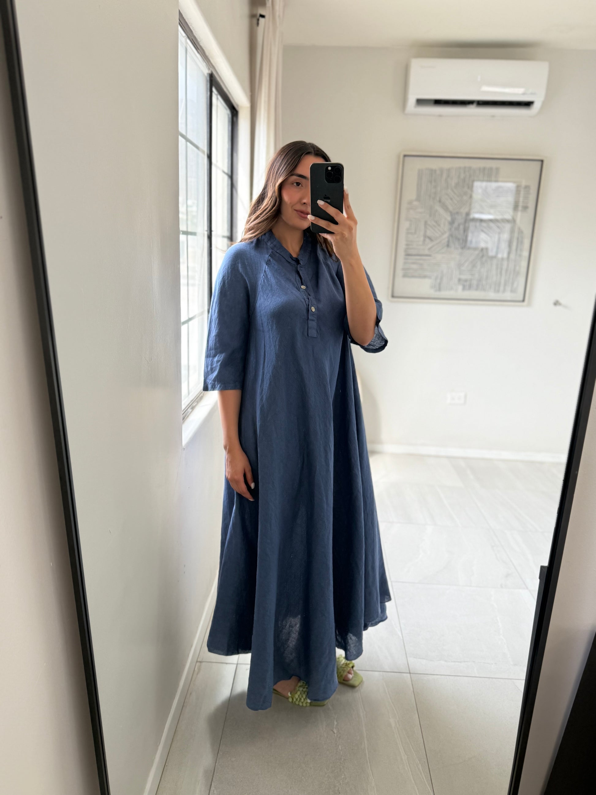 Slate Blue Maxi Dress