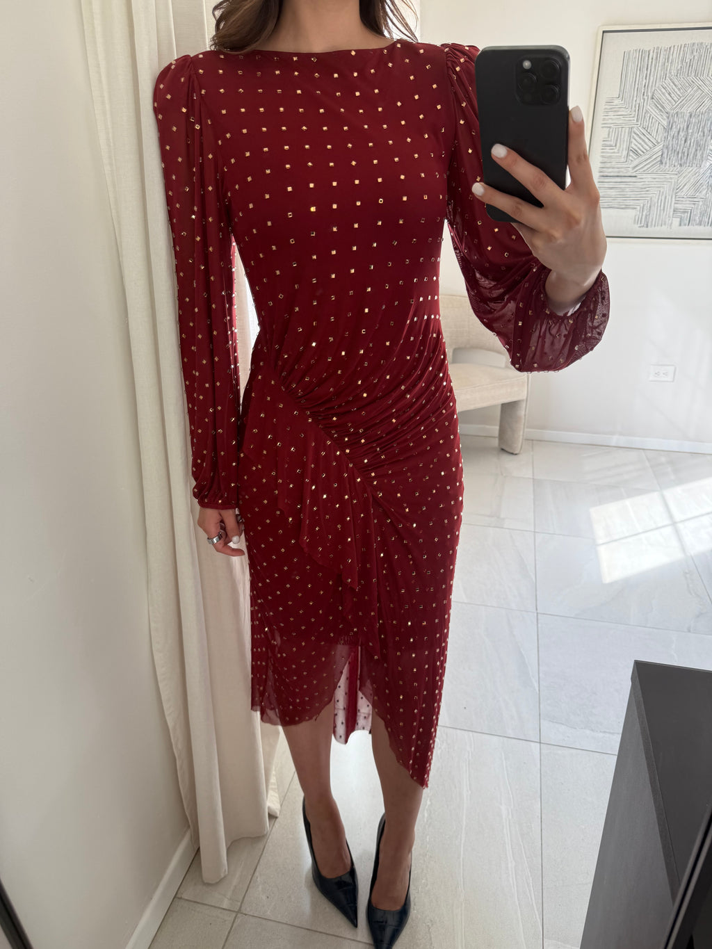 Alex Marie Burgundy Crystal