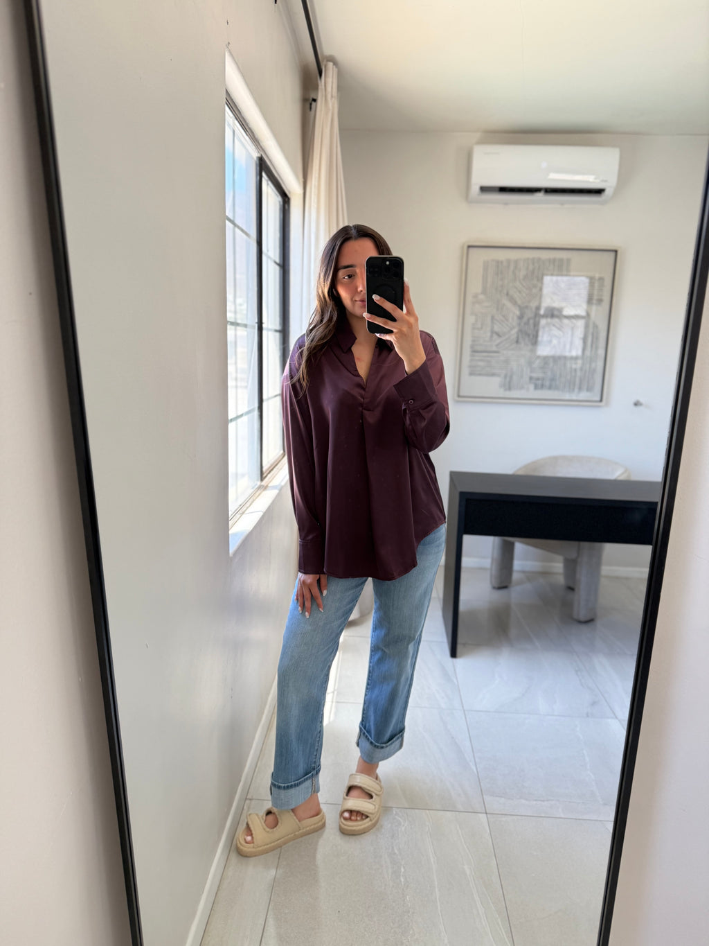 Dark Cherry Blouse