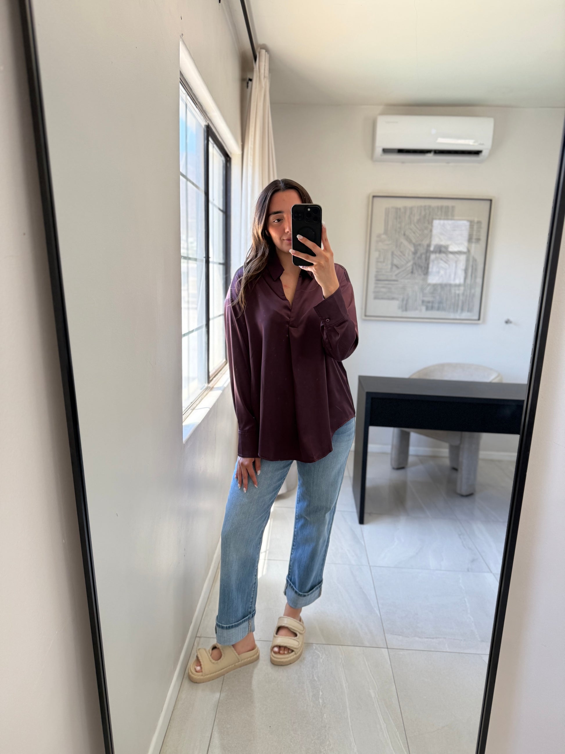 Dark Cherry Blouse