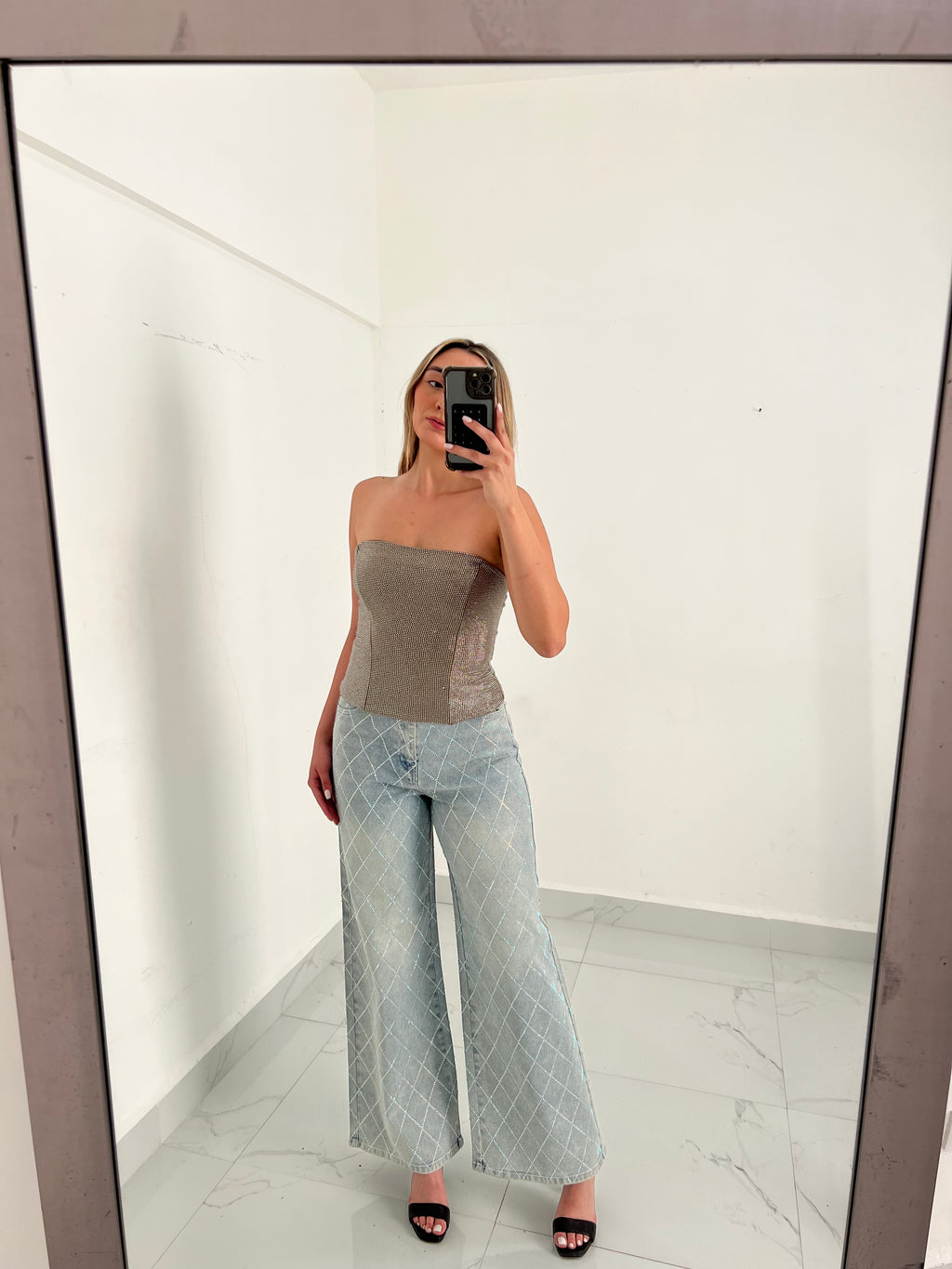 Brown Cristals Corset