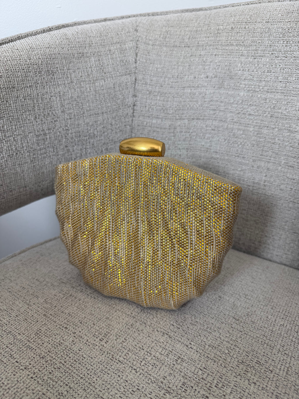 Daphne Gold Clutch