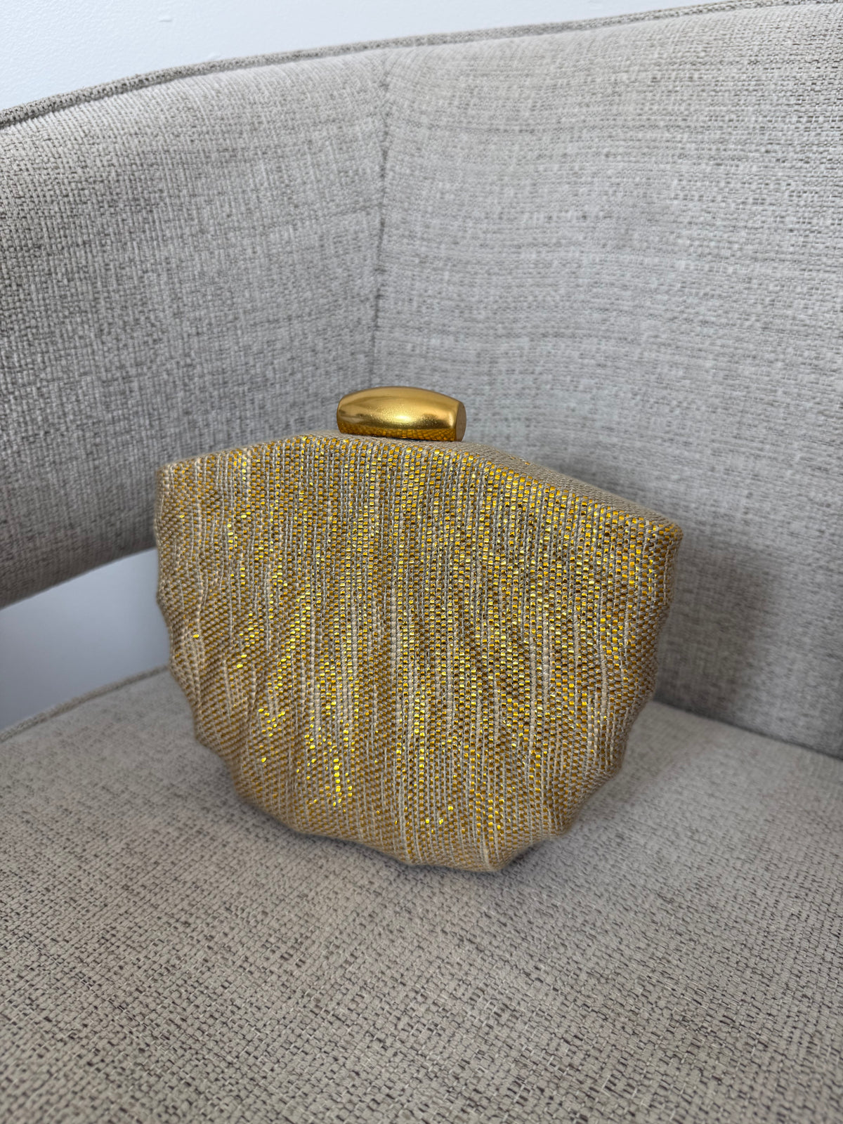 Daphne Gold Clutch