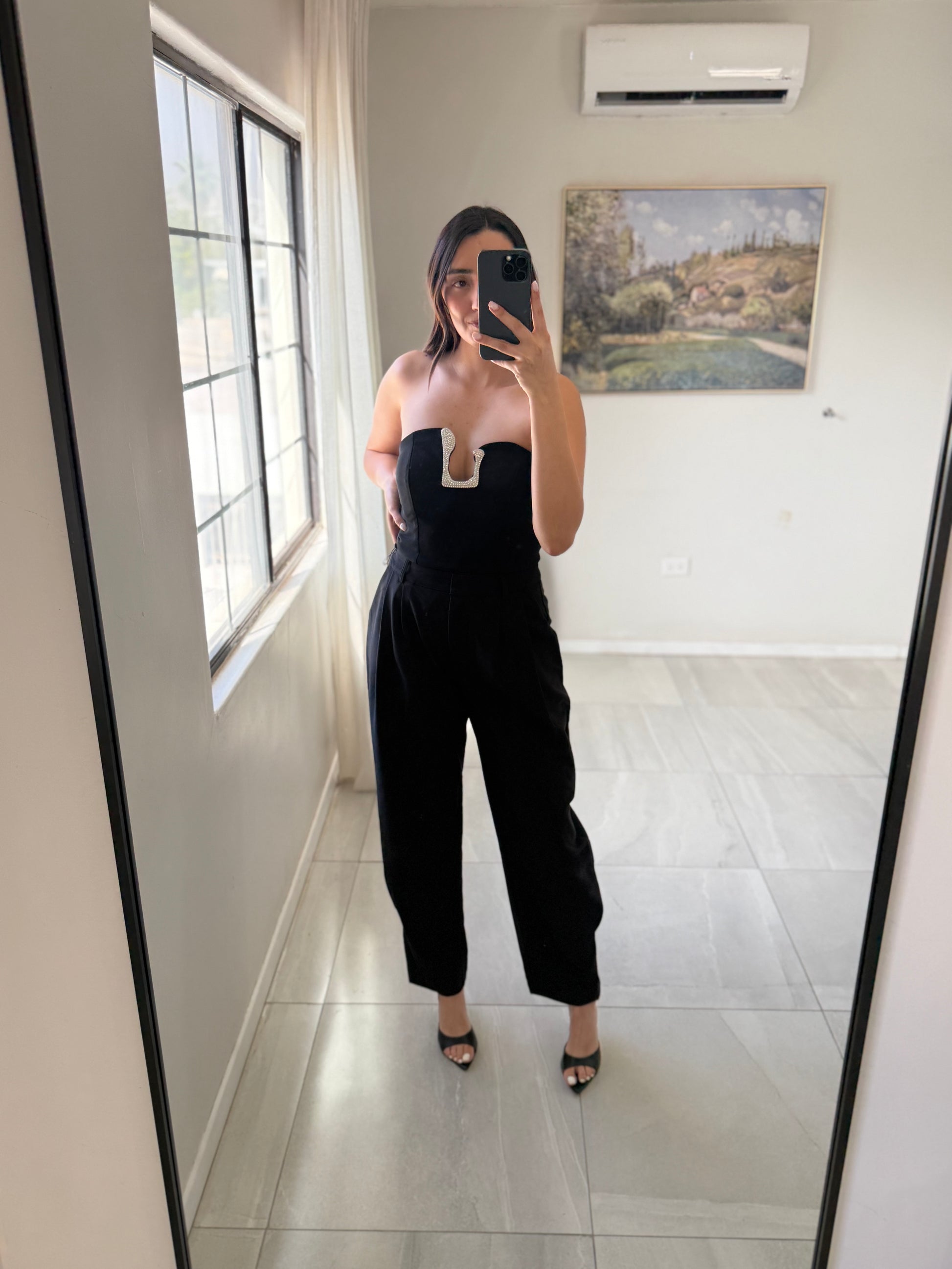 Pantalón Pleated Black