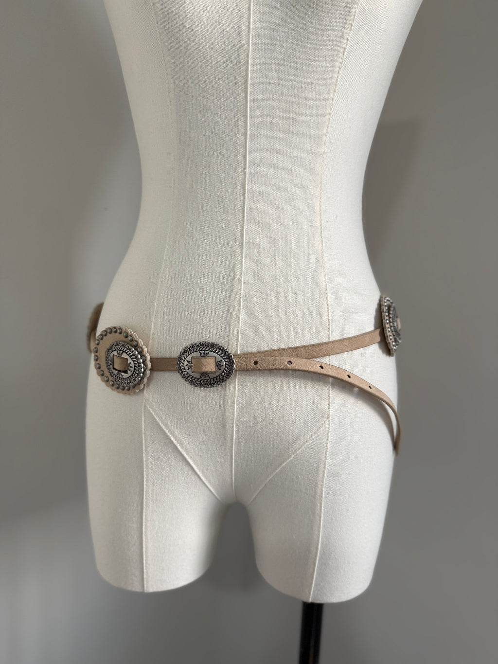 Cinturón Ivory Silver Buckle