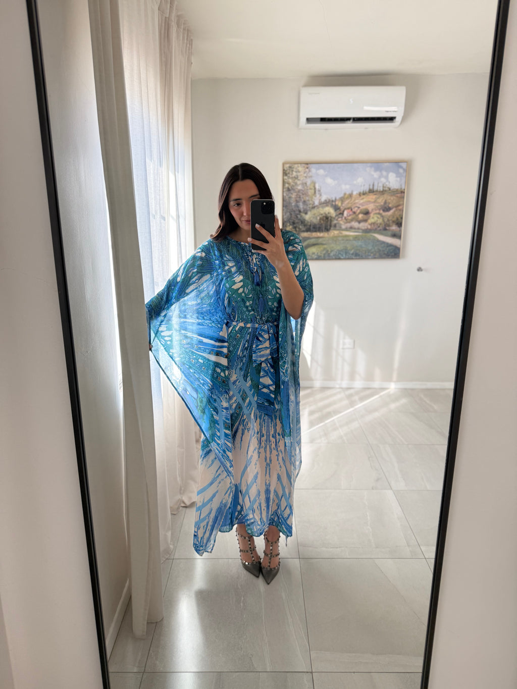 Blue Multi Caftan