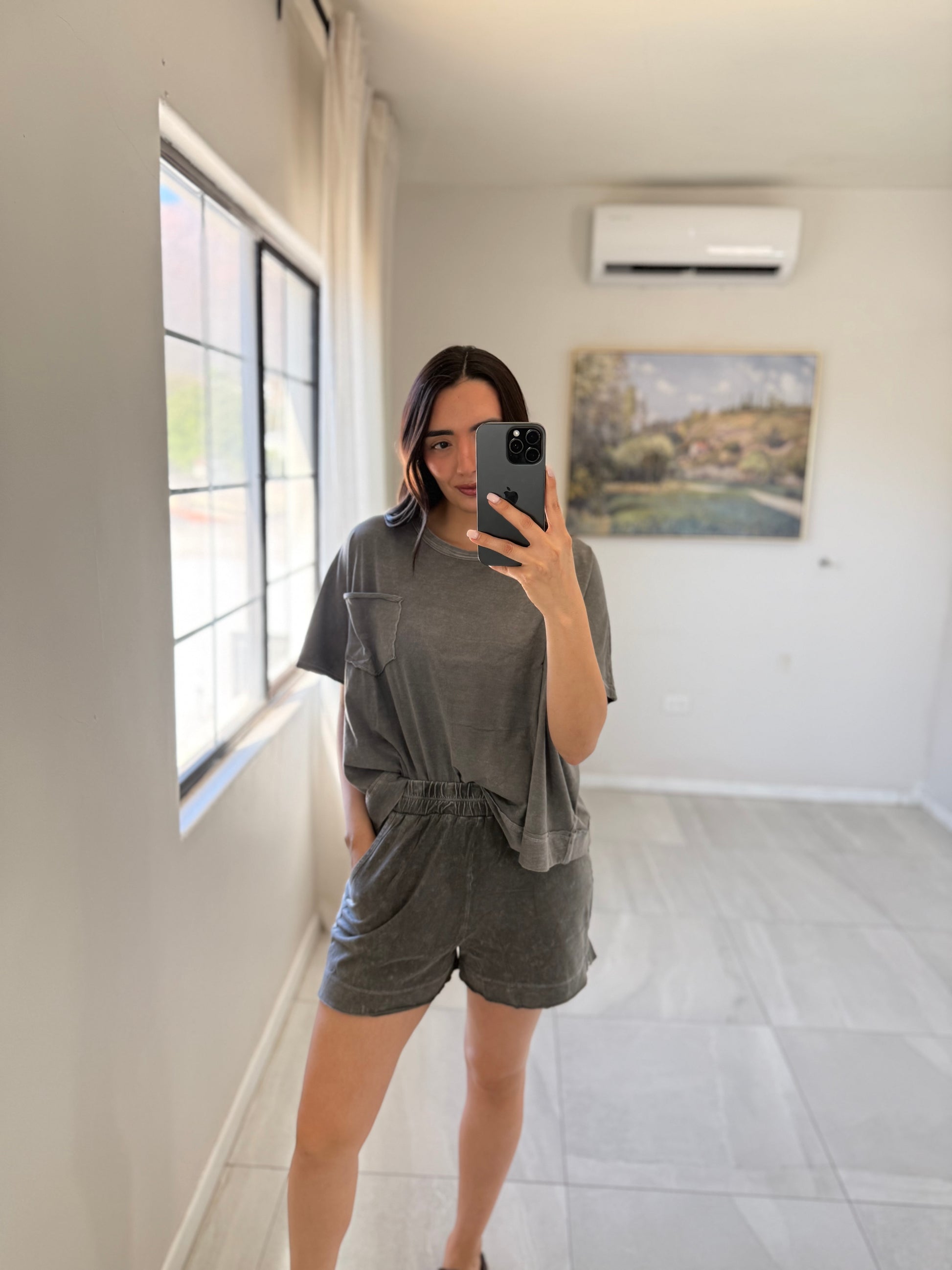Set Short Verona Short Grey