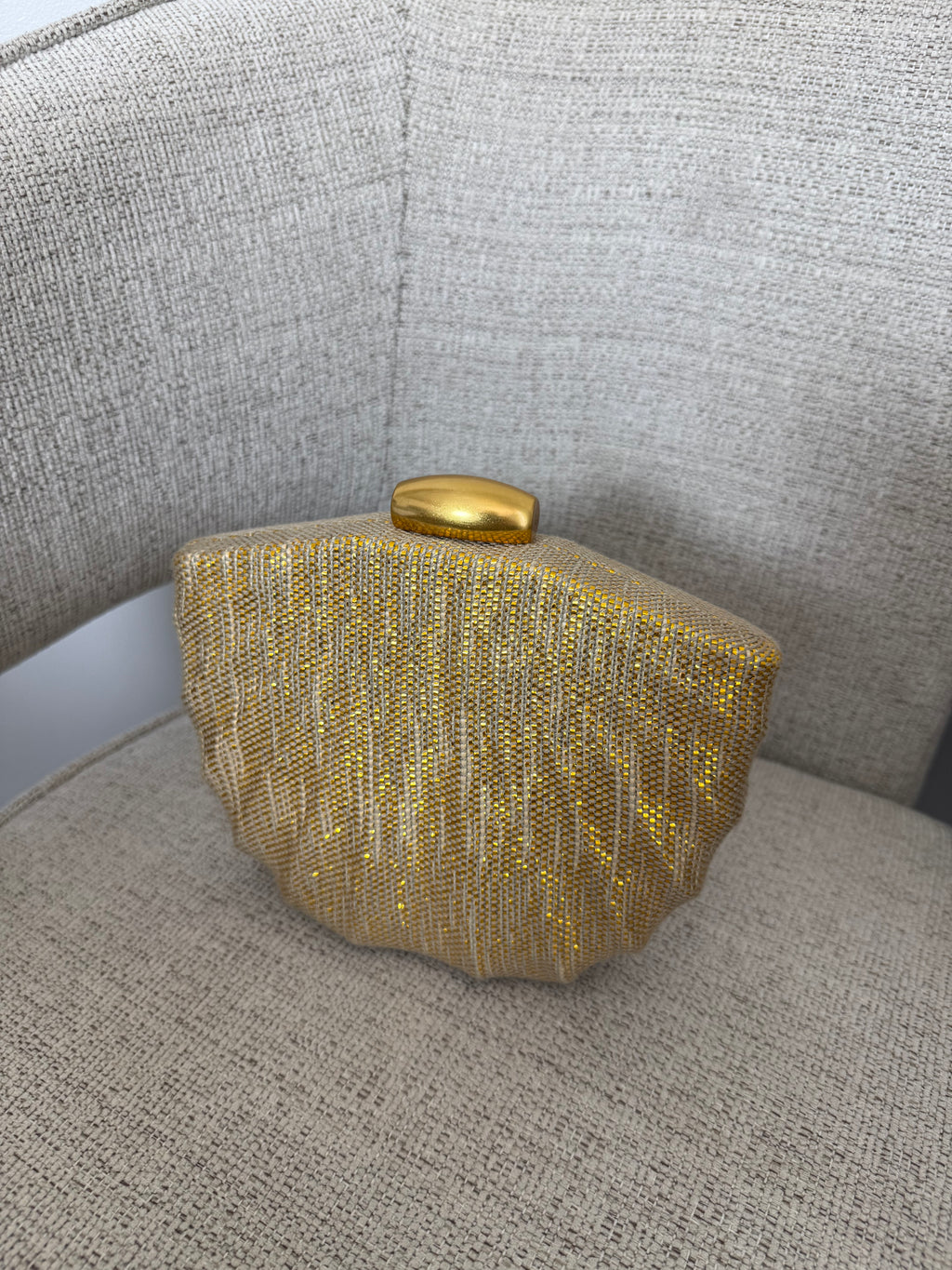 Daphne Gold Clutch