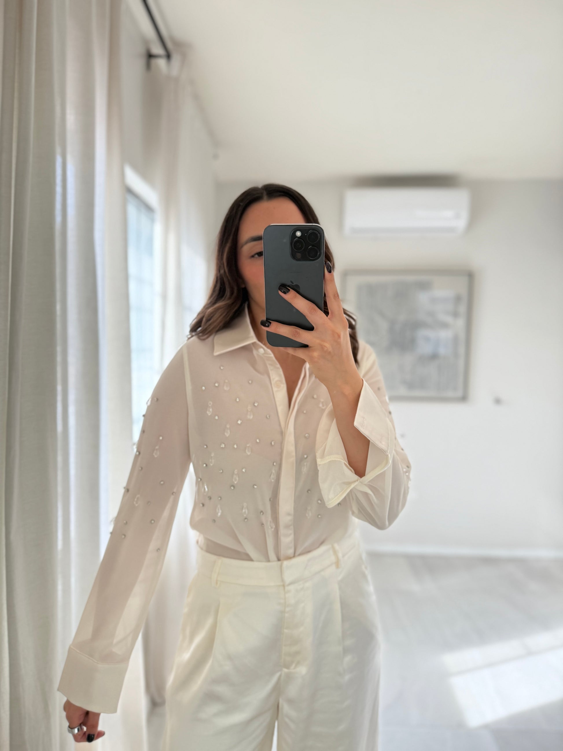 Blusa Ivory Sheer