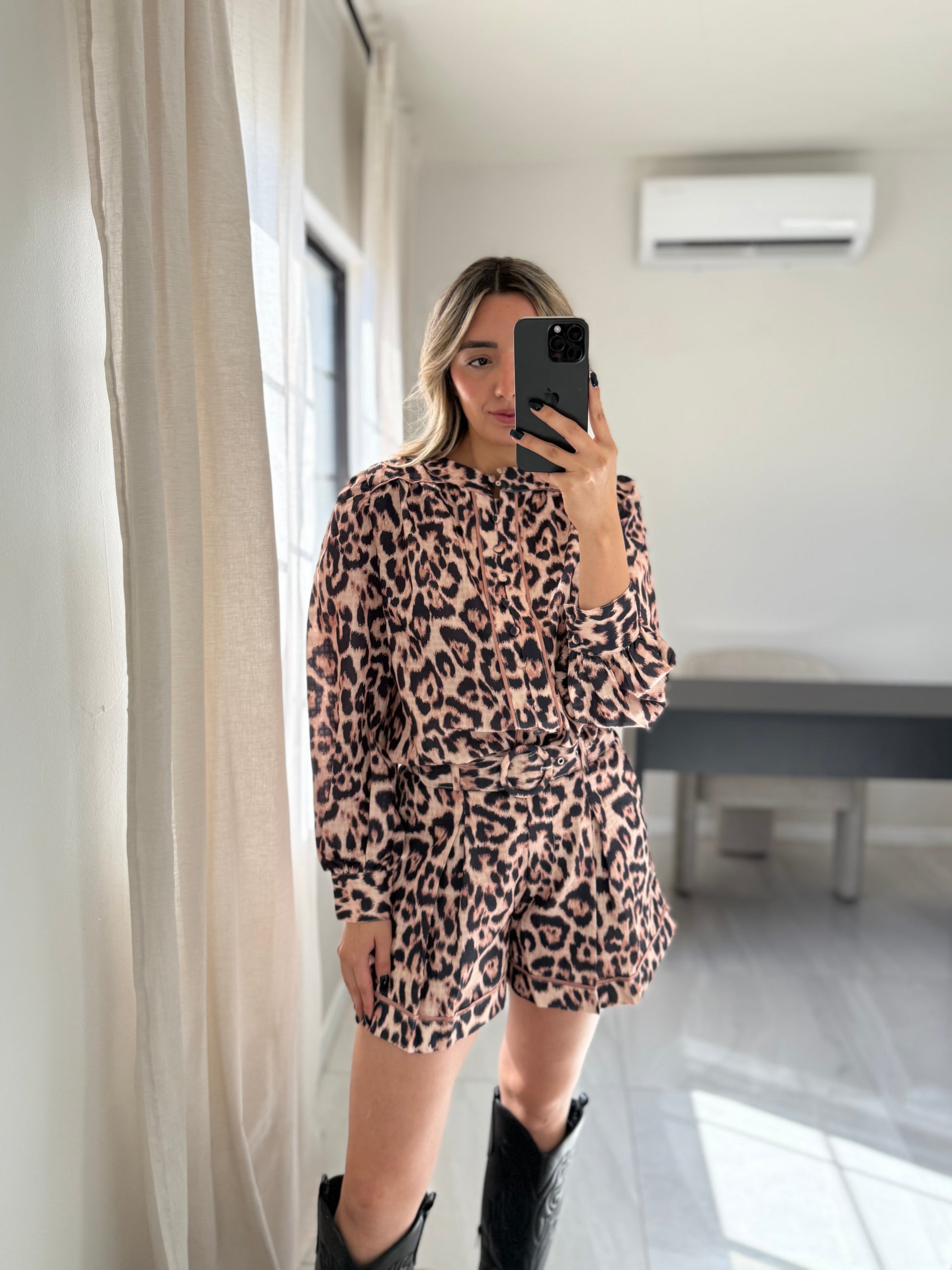 Leopard Short Set