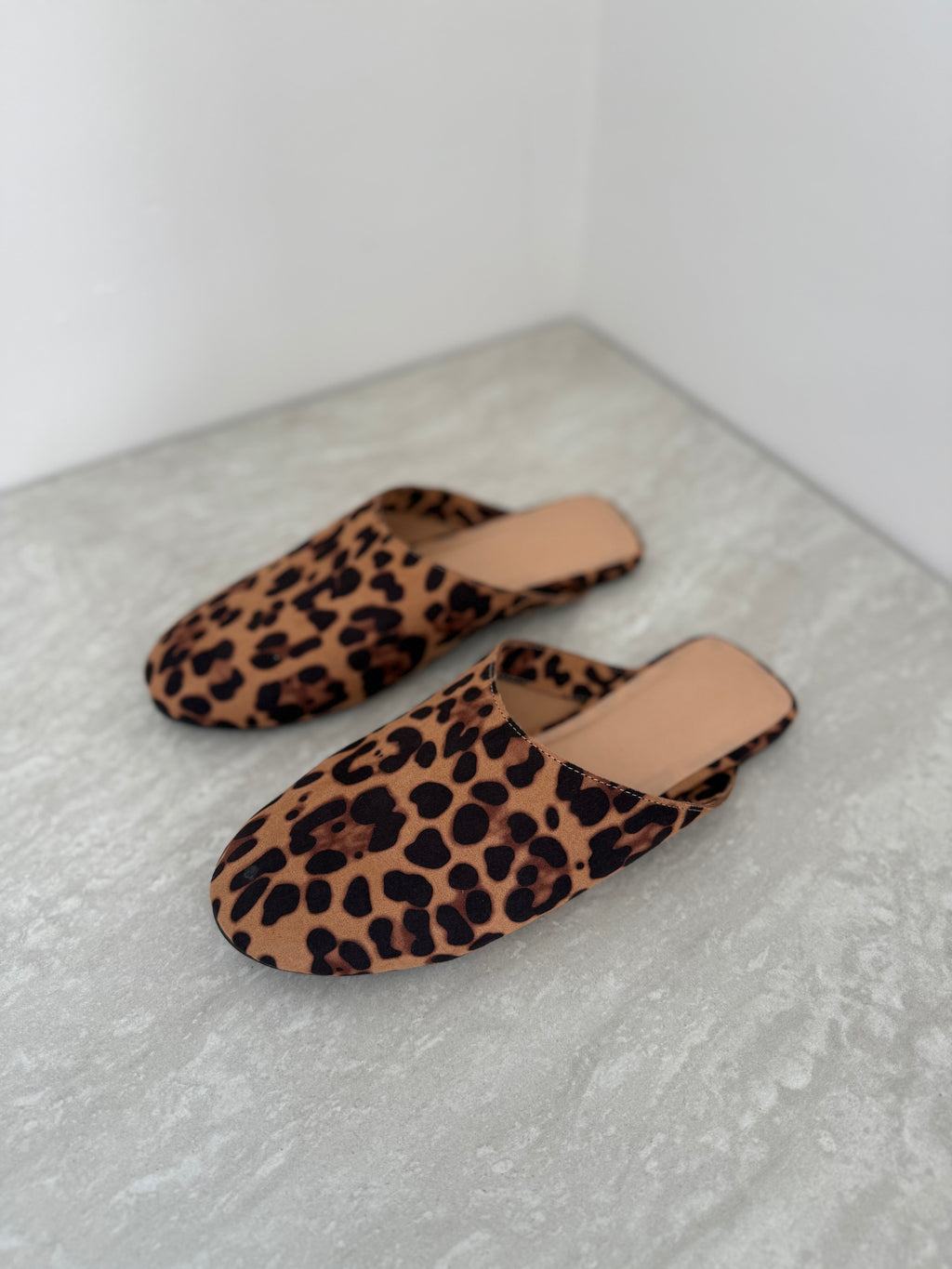 Animal Suede Mules