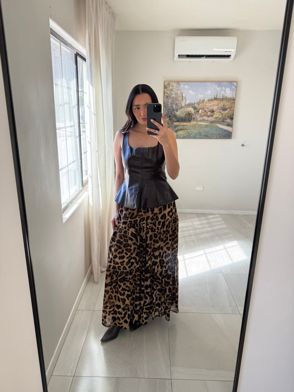 Leopard Maxi Skirt