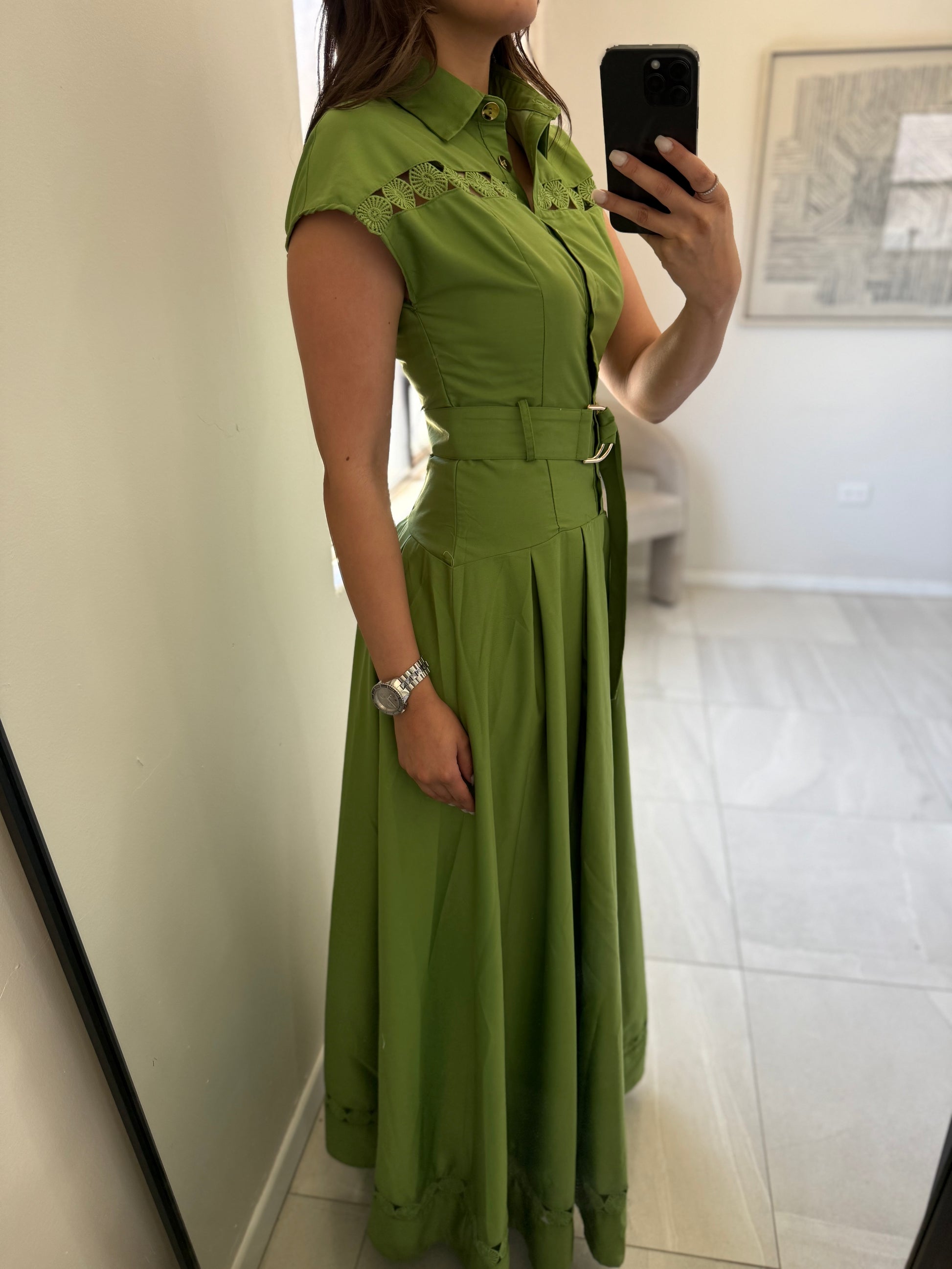 Green Chic Maxi Dress