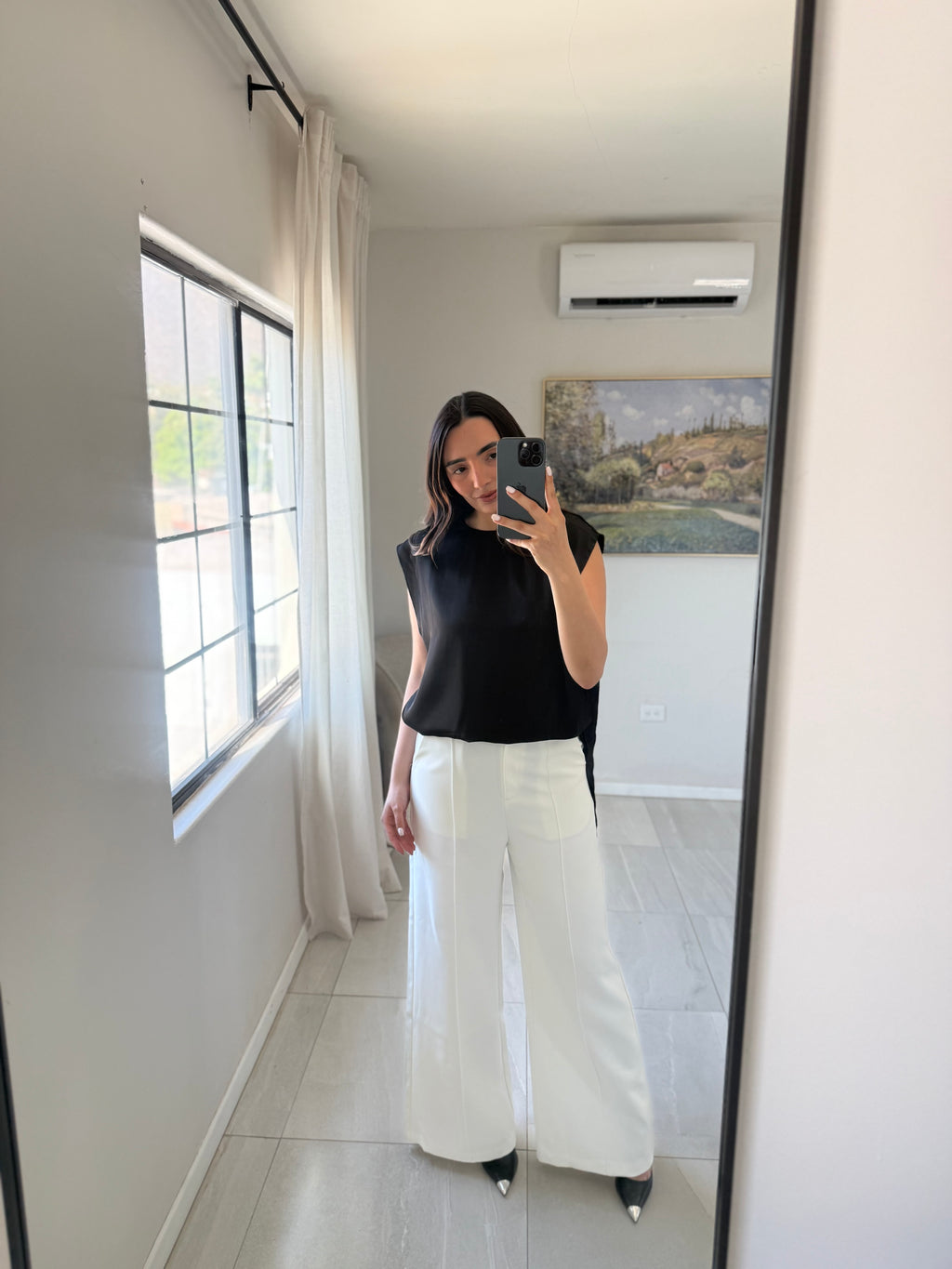 Black Layer Assymetrical Top