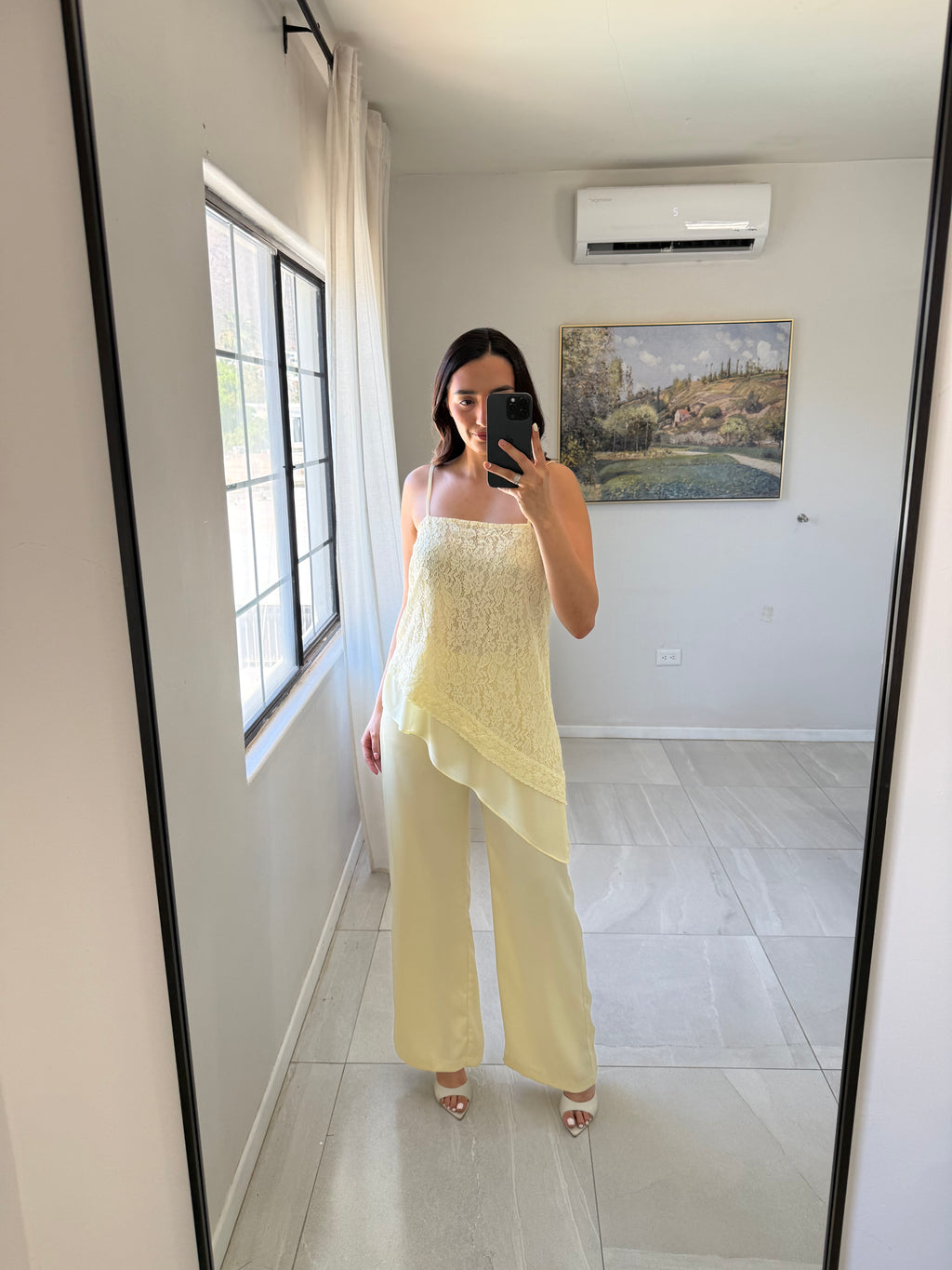 Butter Satin Lace Set