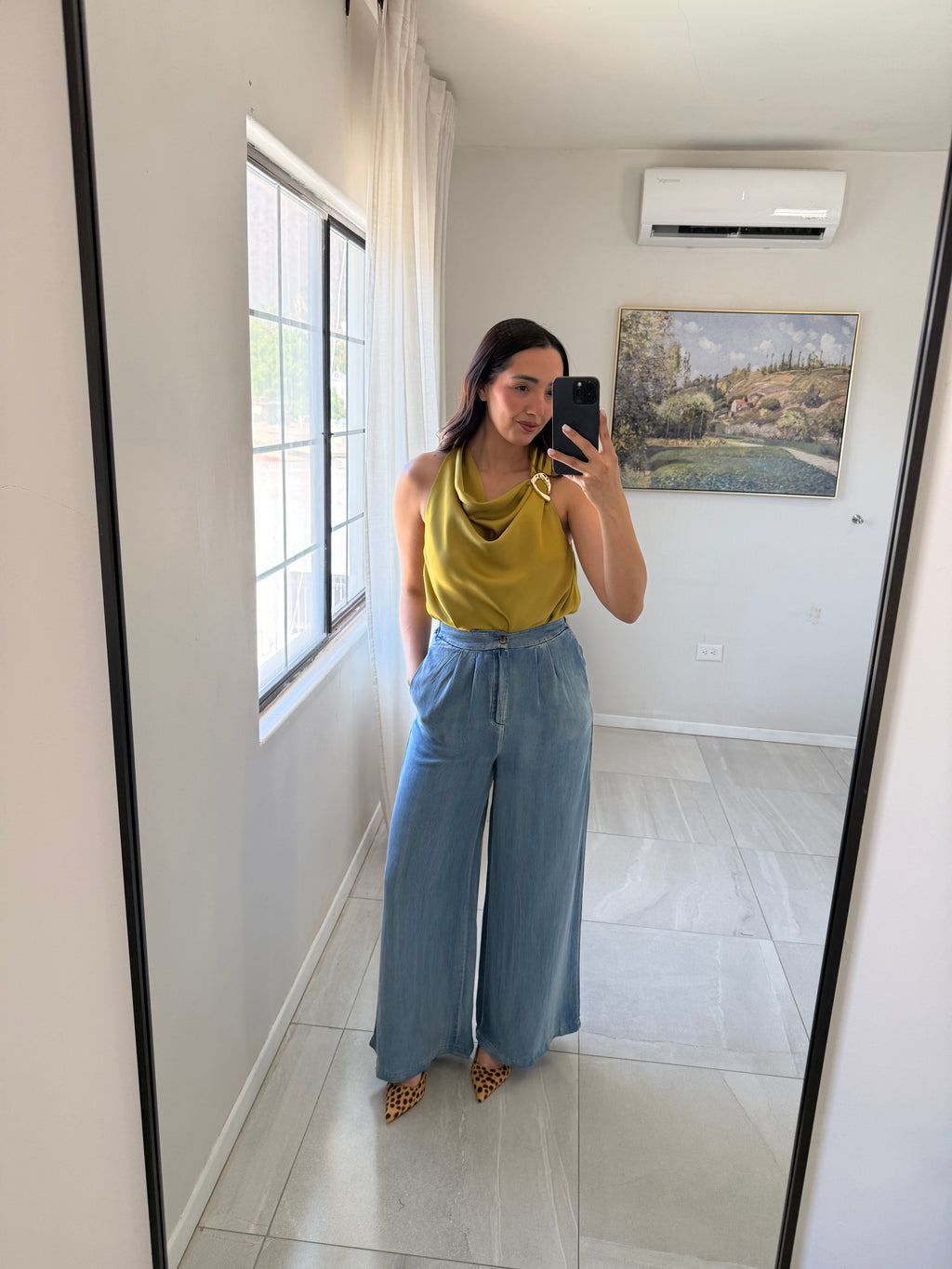 Denim Wide leg Pants