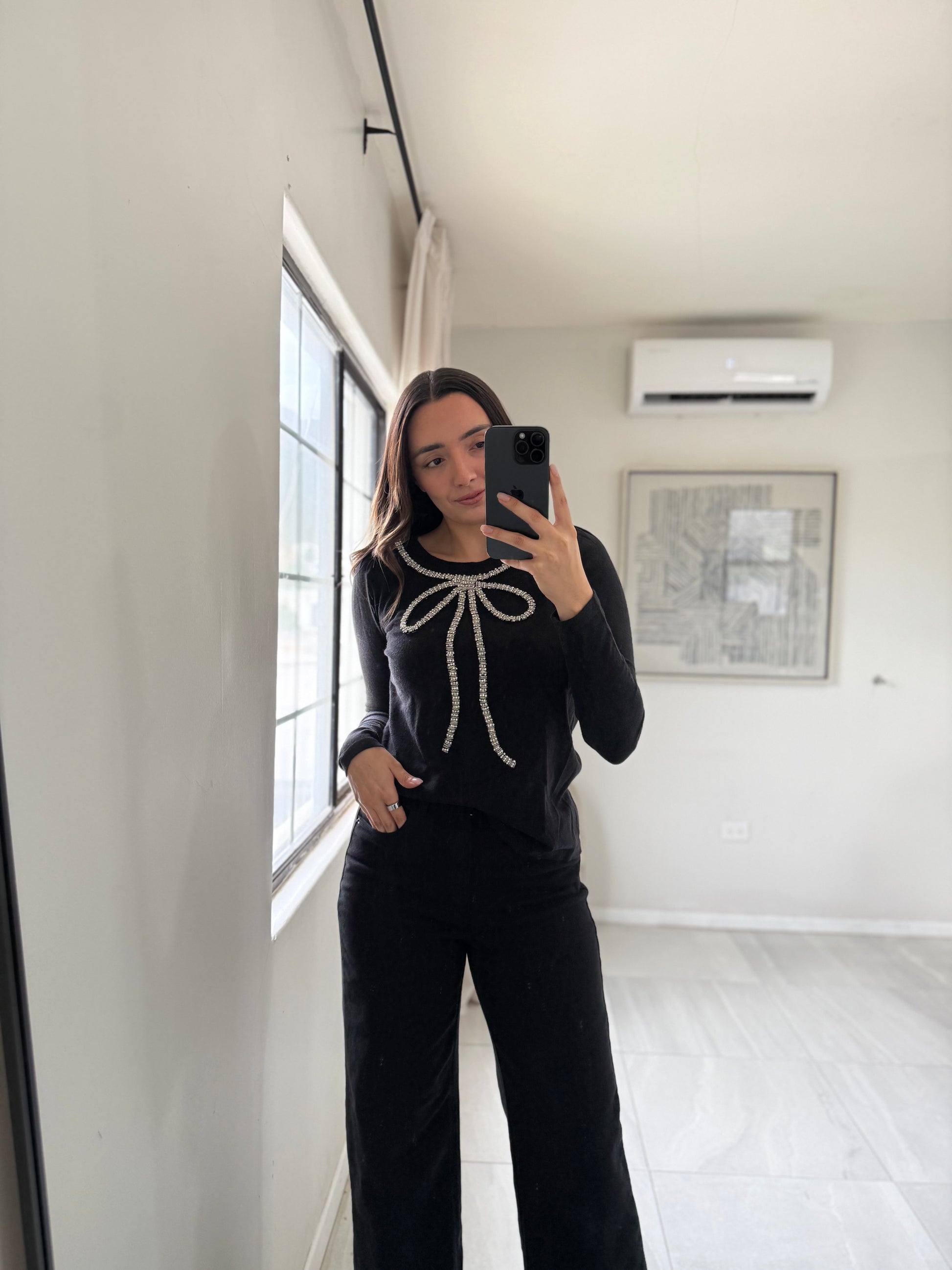 Blusa Moño Jacquard