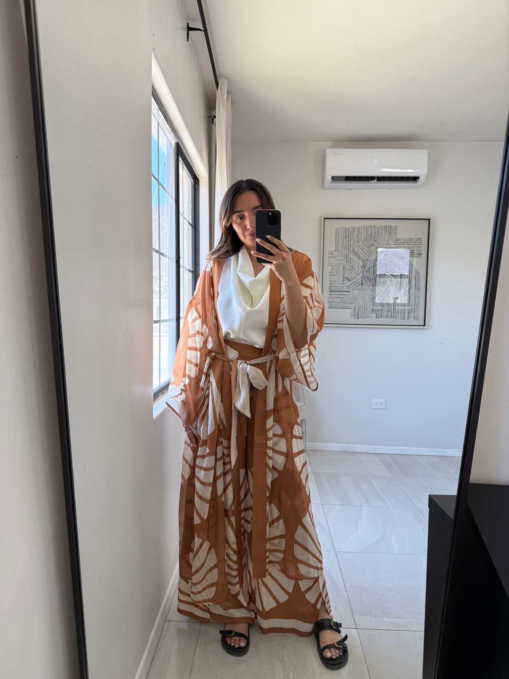 Printed Kimono Cover Up