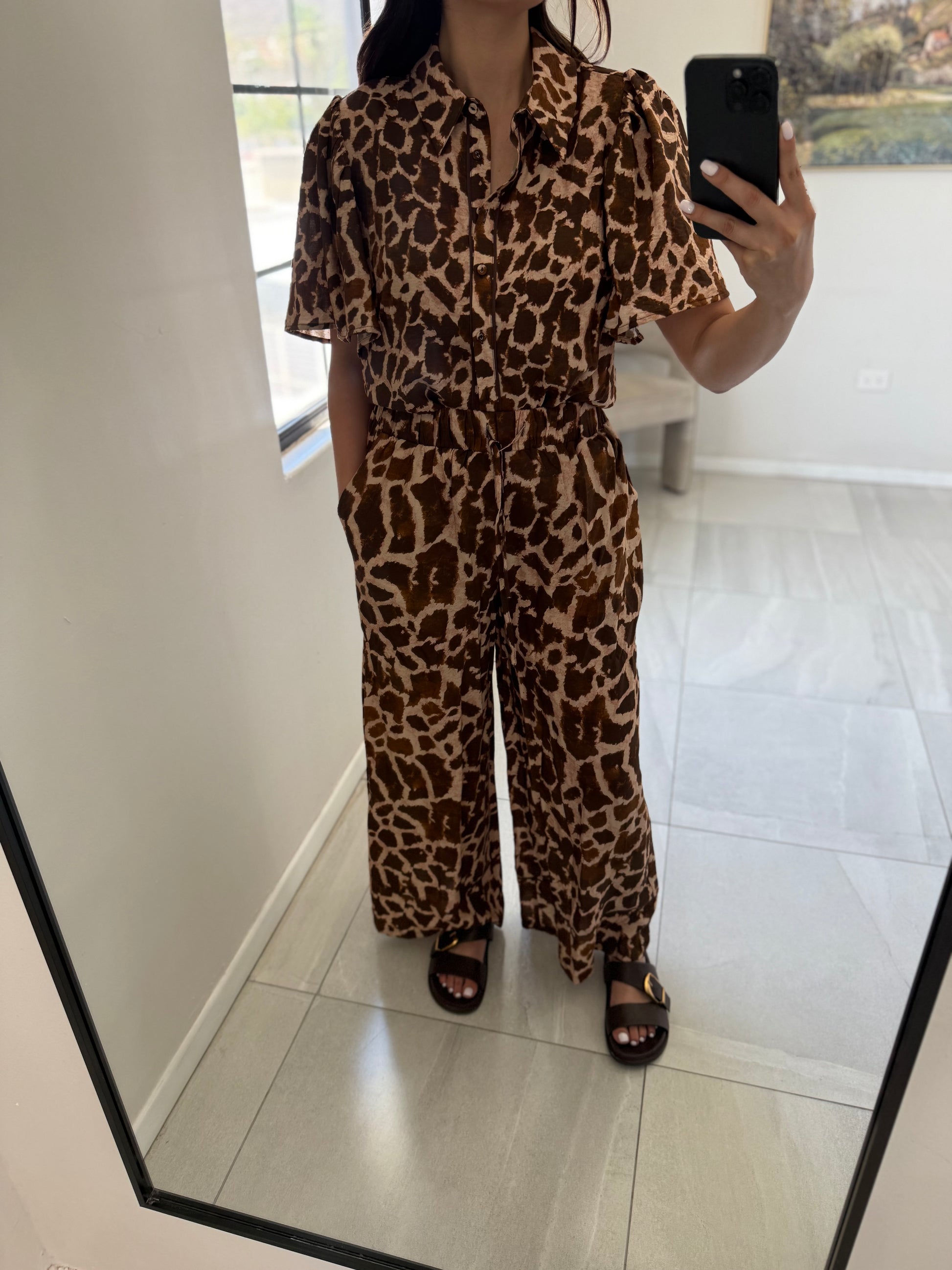 Leopard Maxi Pant Set
