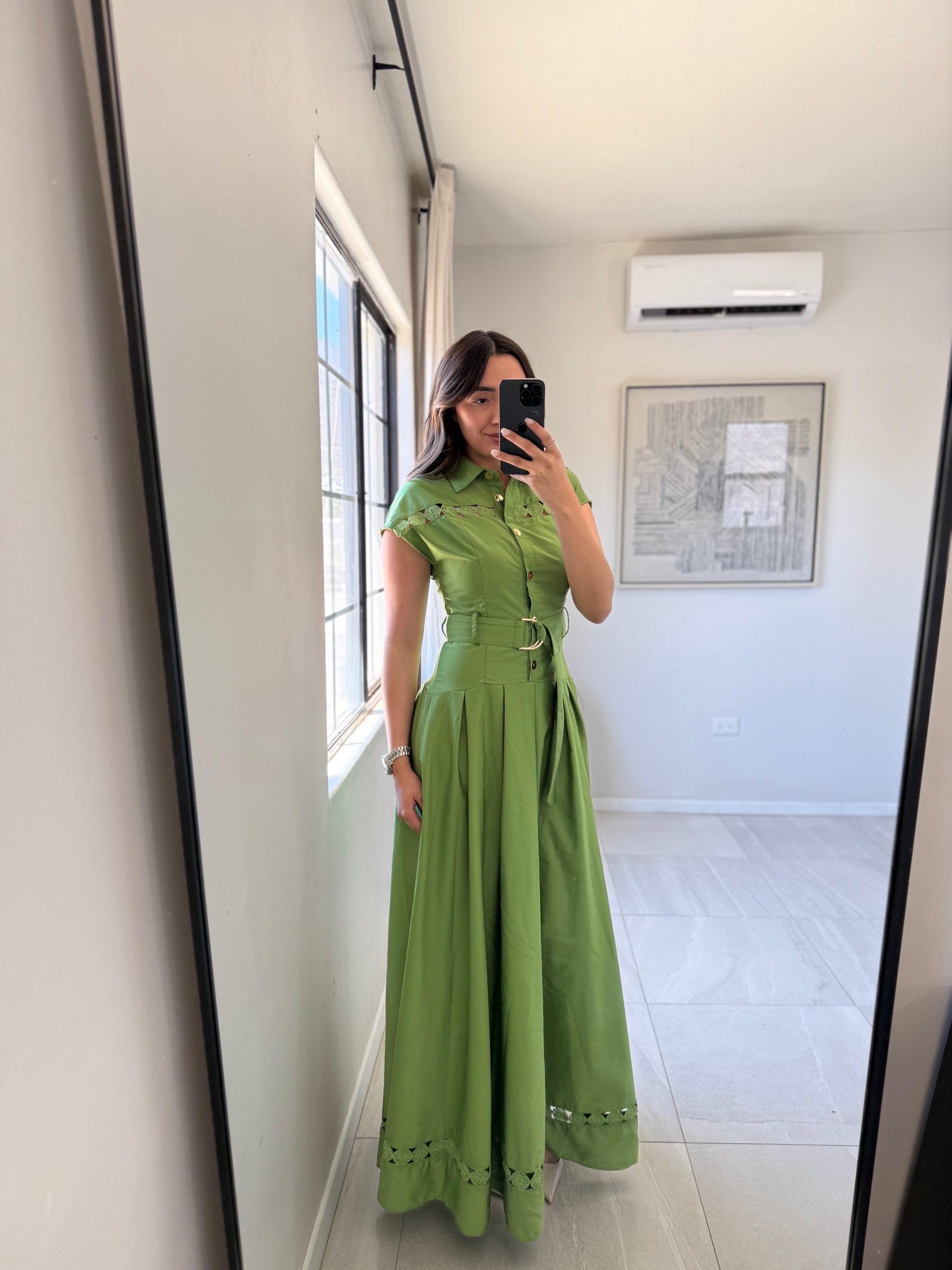 Green Chic Maxi Dress