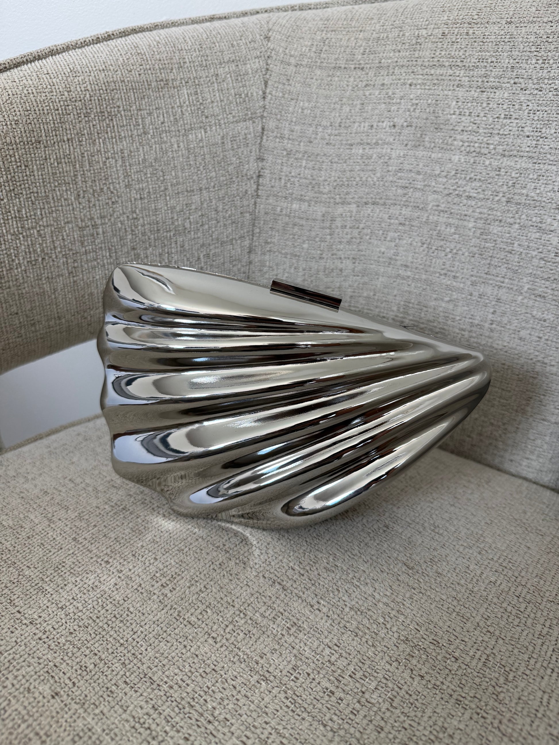 Shell Clutch Silver