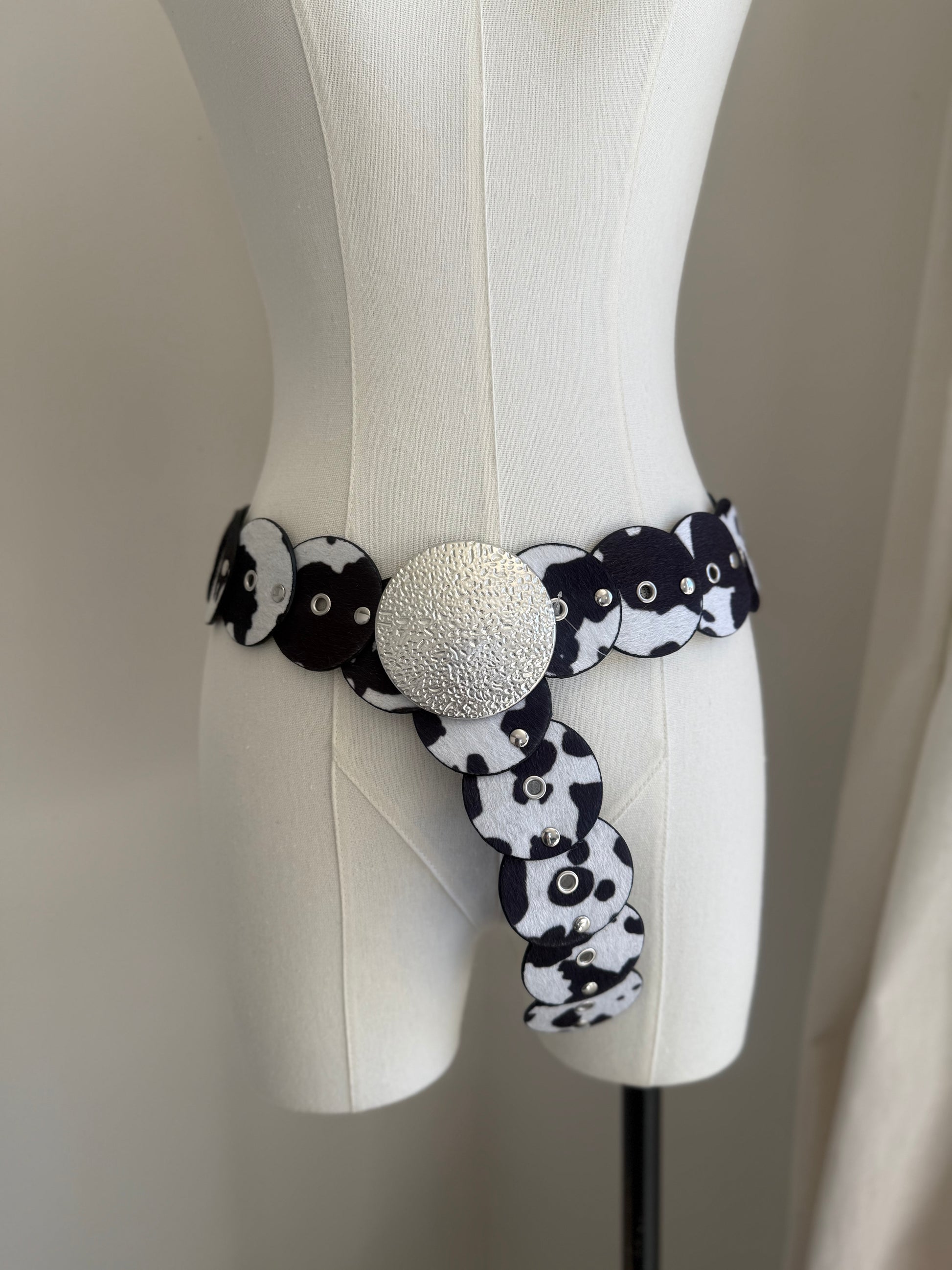 Cow Print Western Belt