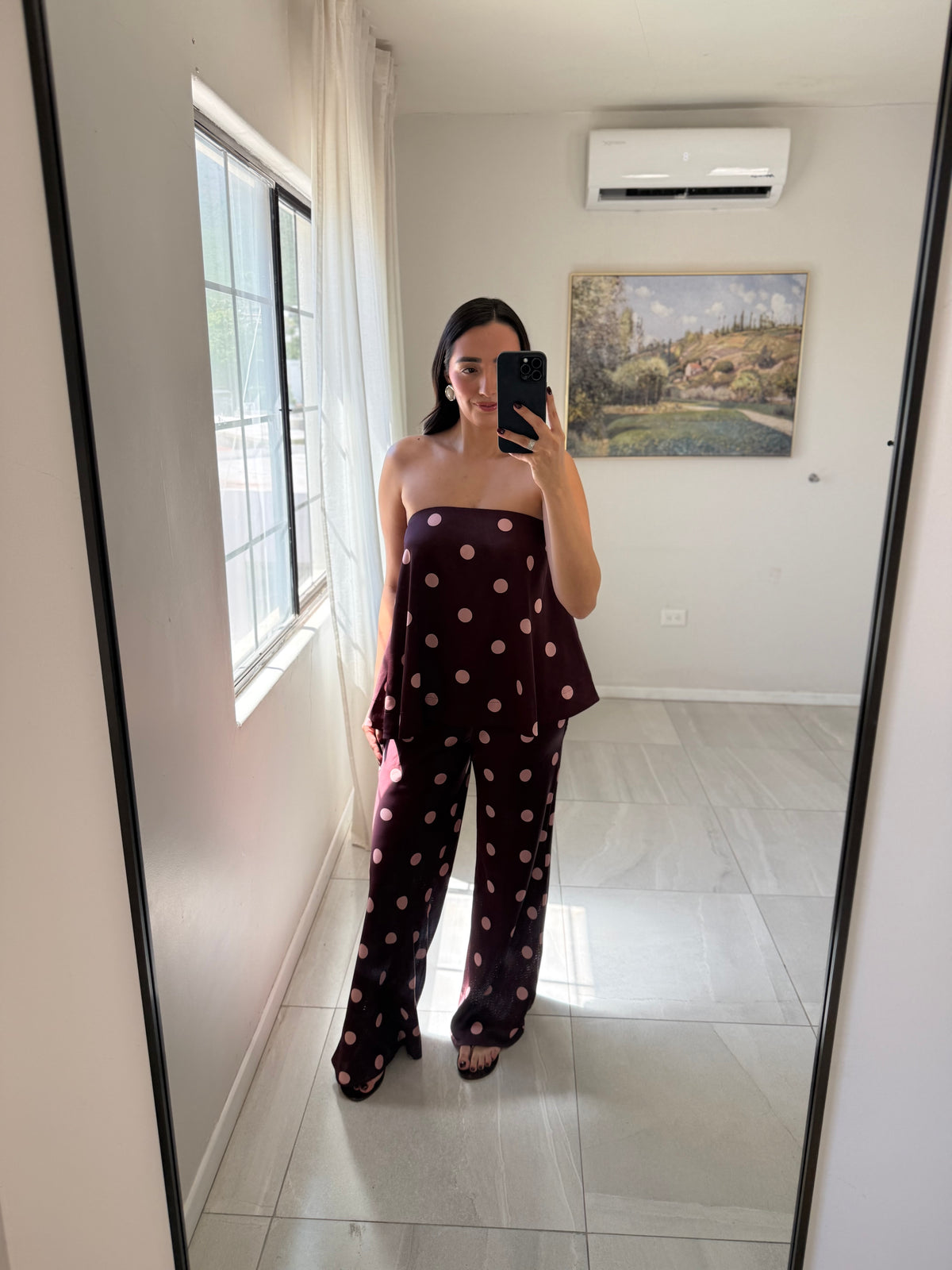 Plum Blush Polka Dot Set