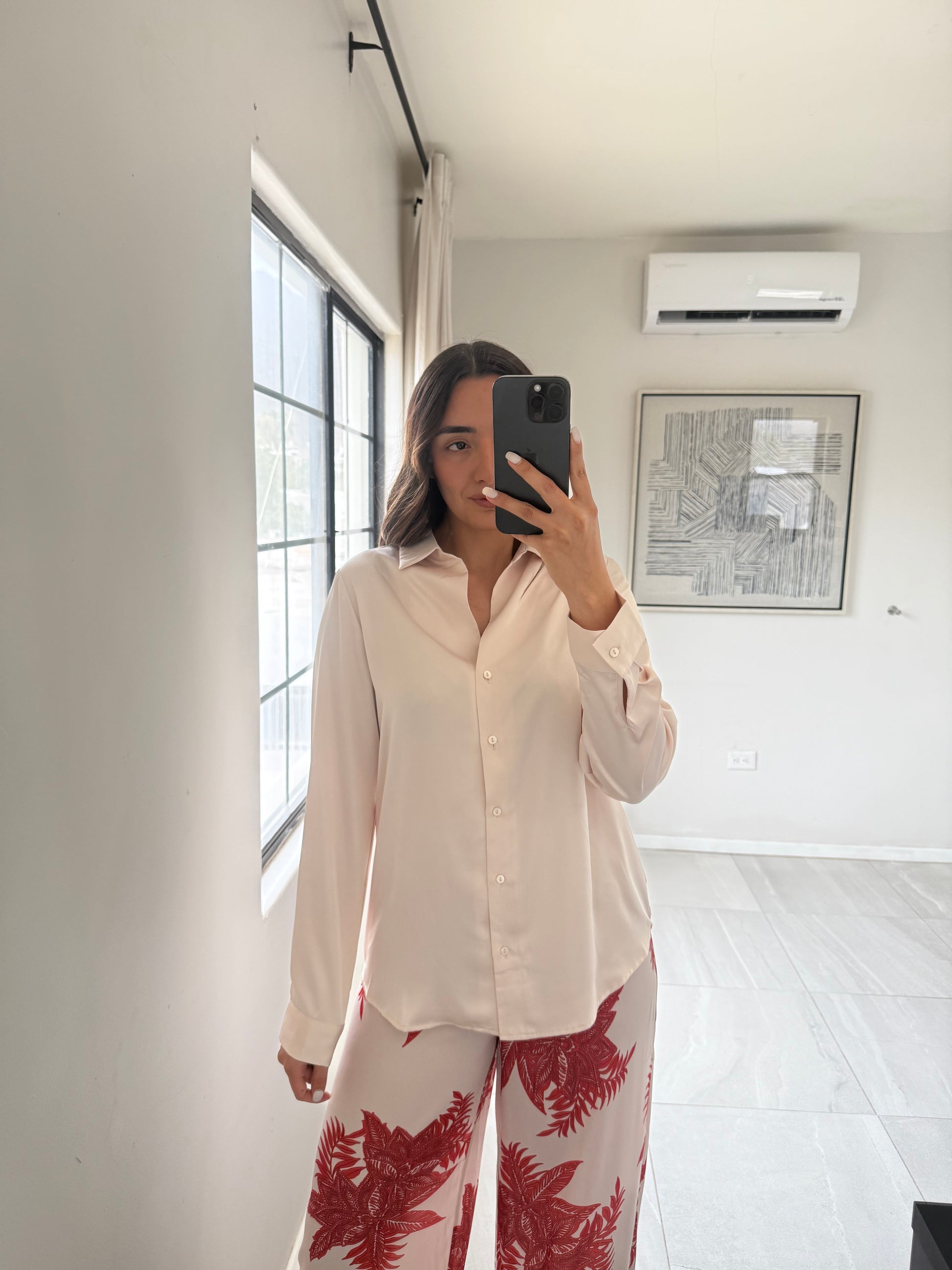 Blusa Satinada Shell